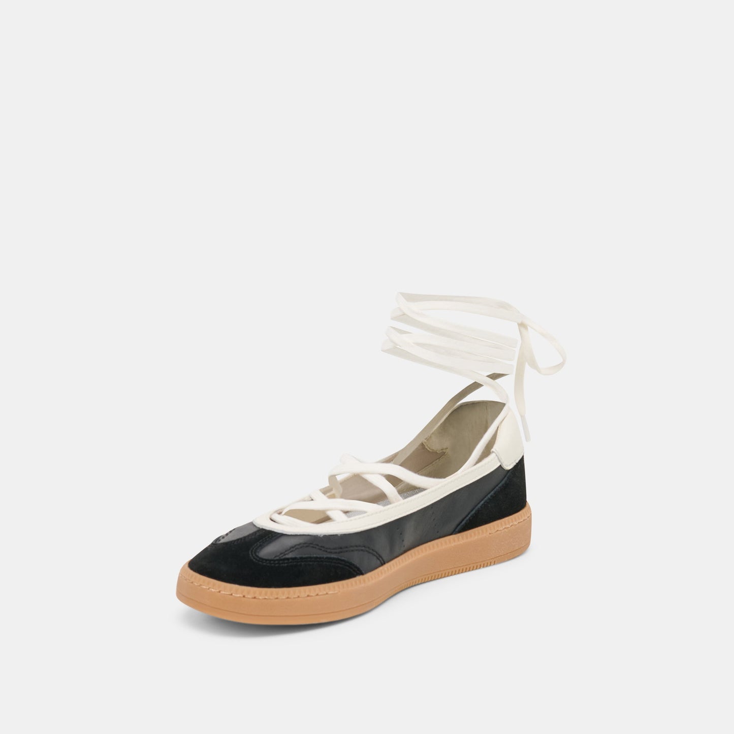 Nyomie Black Leather Sneakers