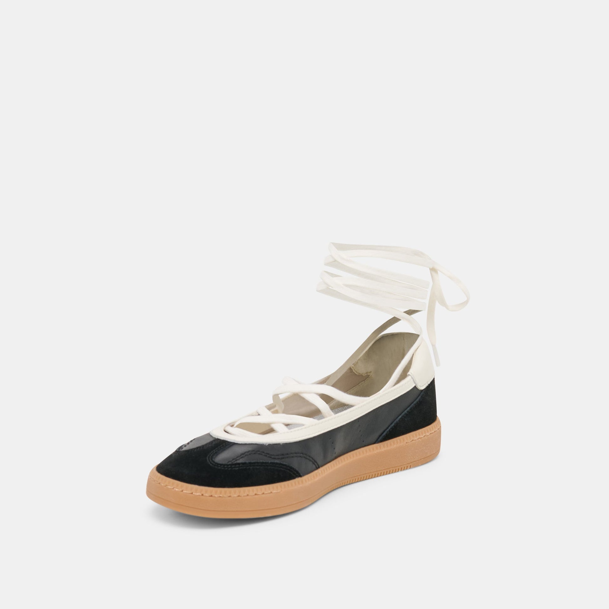 Nyomie Black Leather Sneakers
