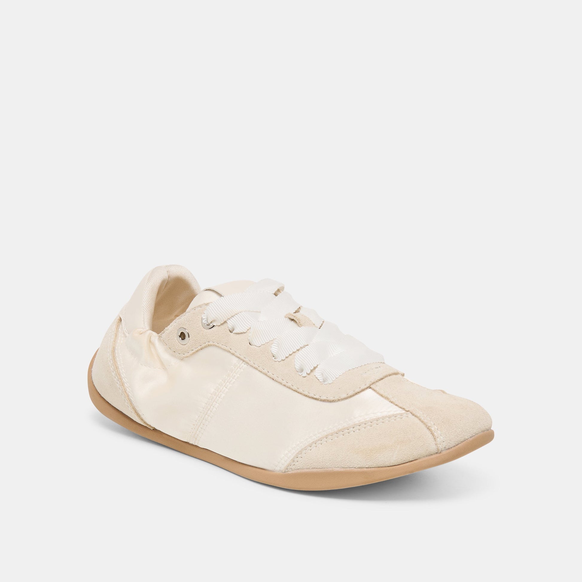 Dakoda Off White Satin Sneakers