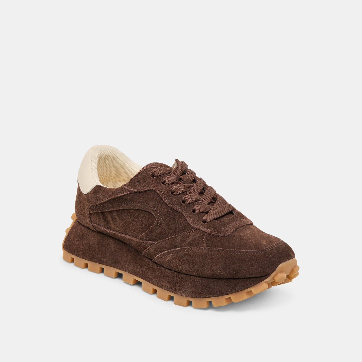 Tricia Dk Brown Suede Sneakers