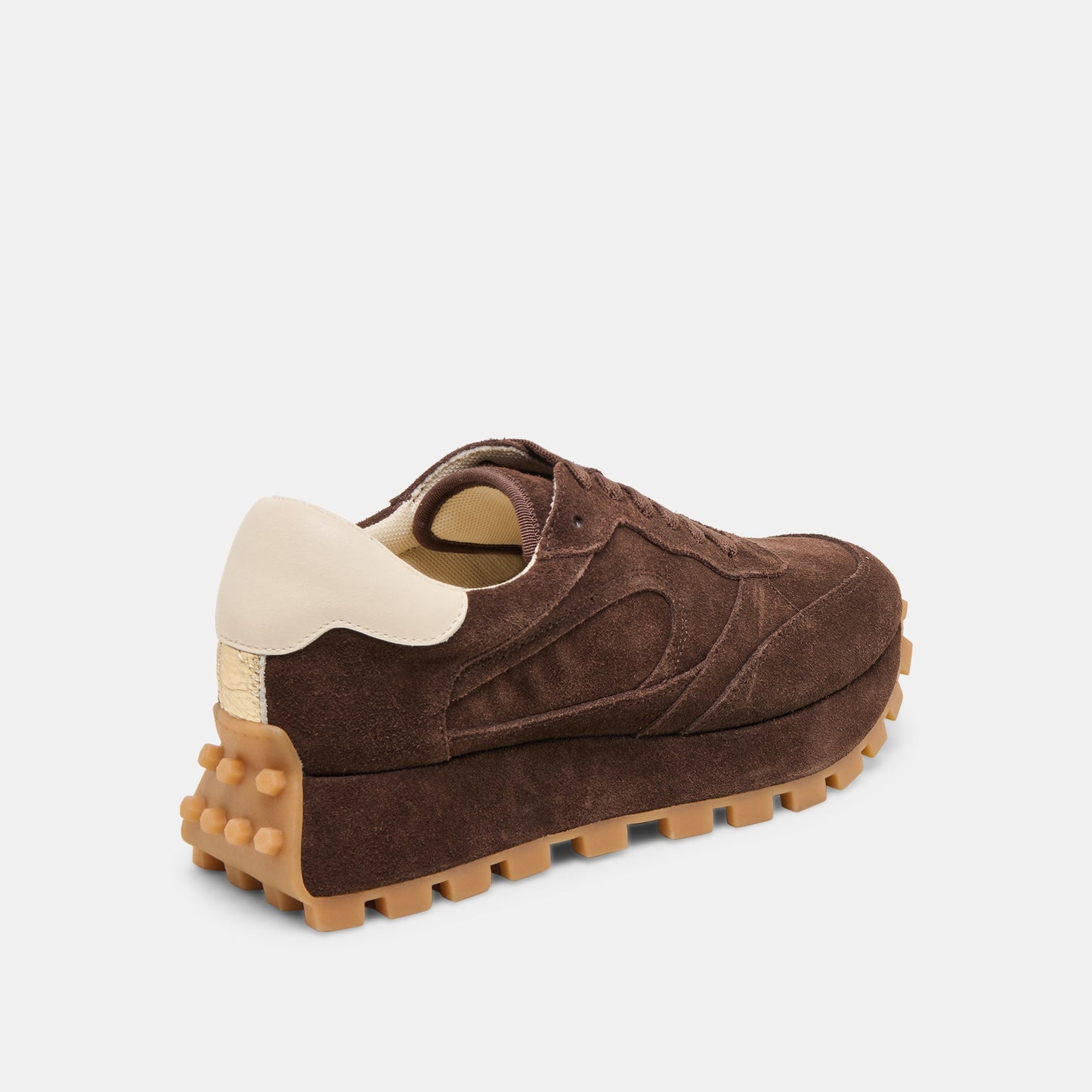 Tricia Dk Brown Suede Sneakers