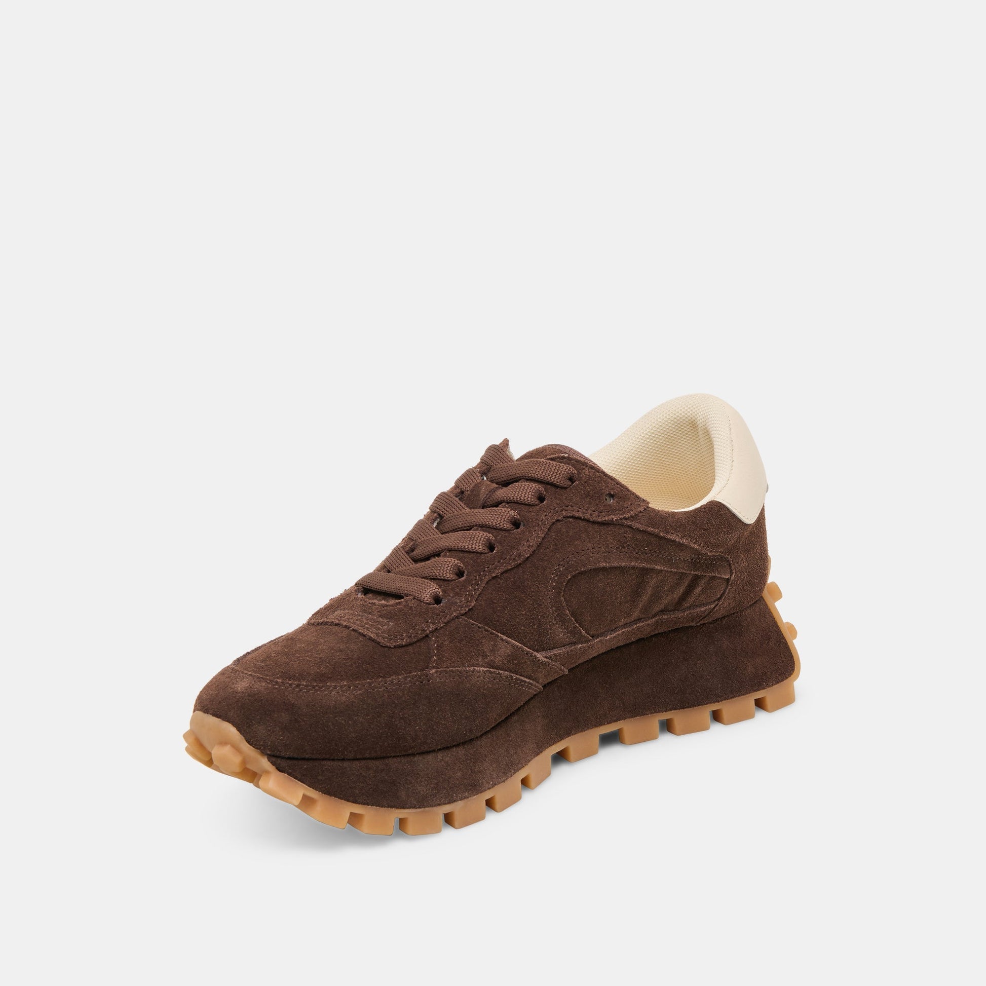 Tricia Dk Brown Suede Sneakers