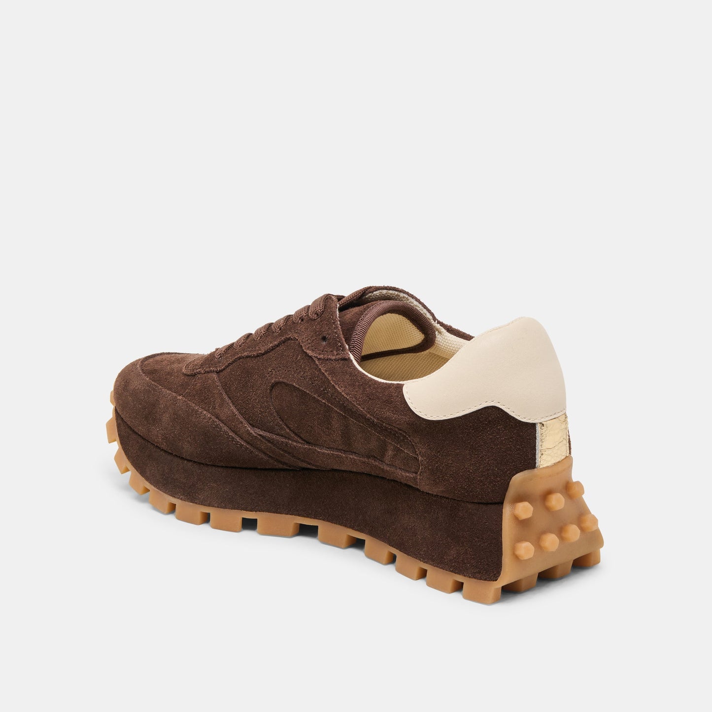 Tricia Dk Brown Suede Sneakers