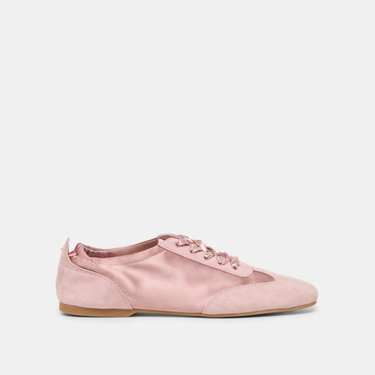 Itzy Pink Satin Sneakers