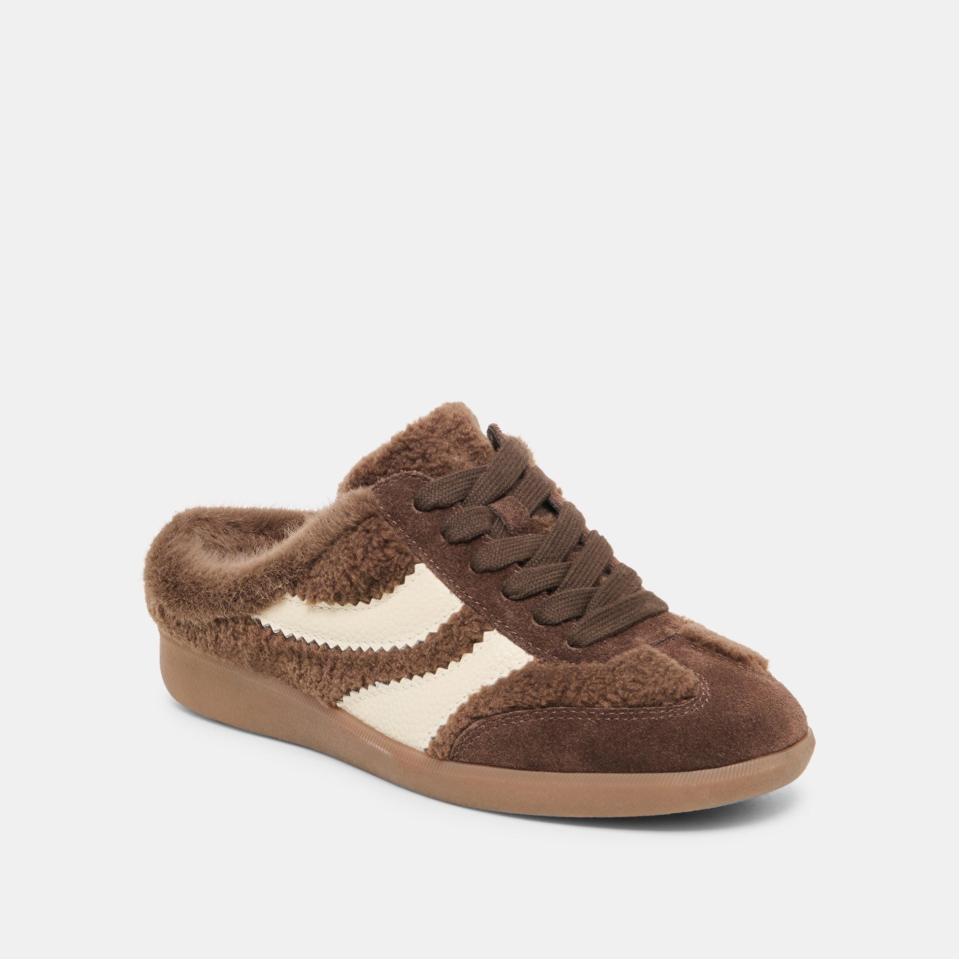 Merit Slide Plush Dk Brown Plush Sneakers