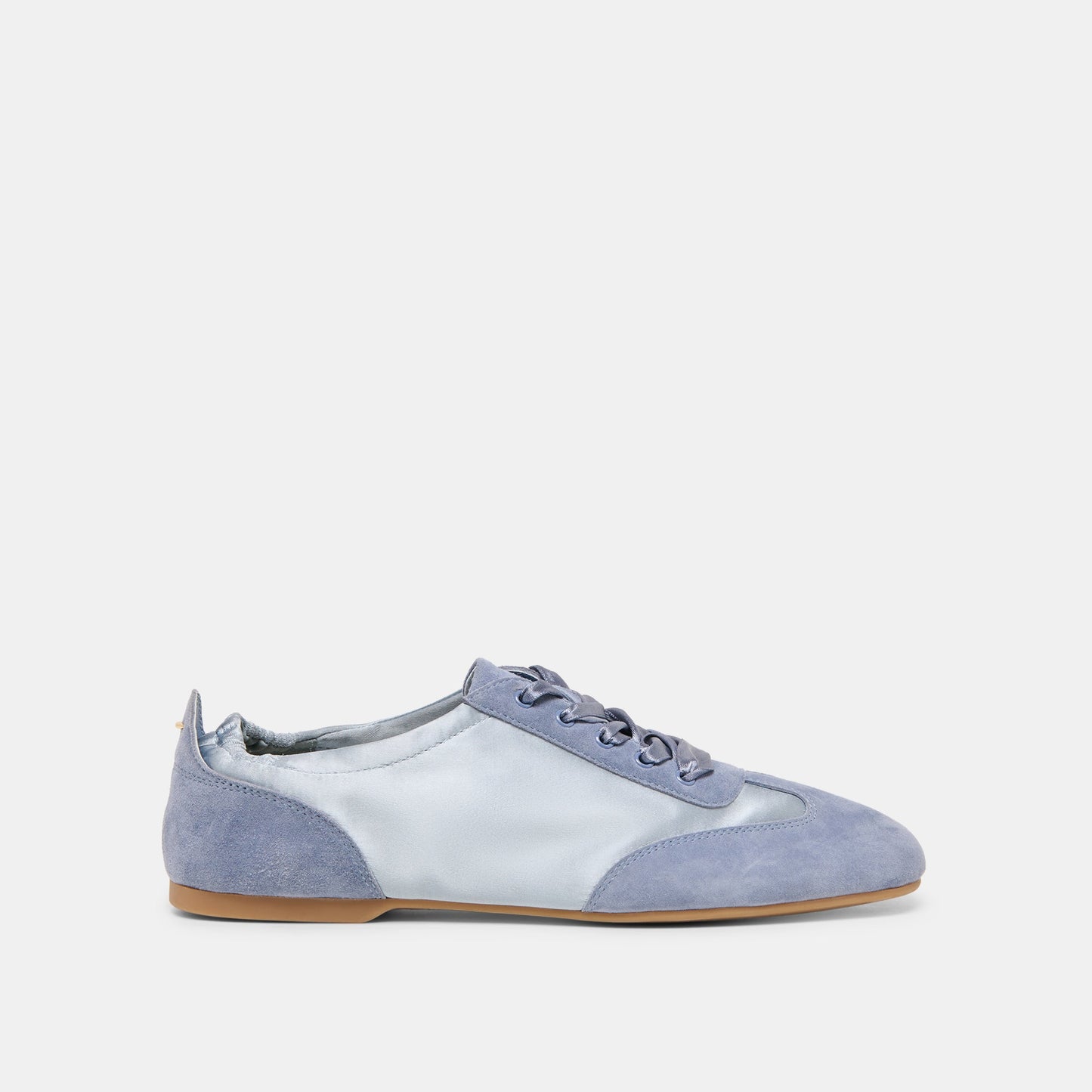 Itzy Periwinkle Satin Sneakers