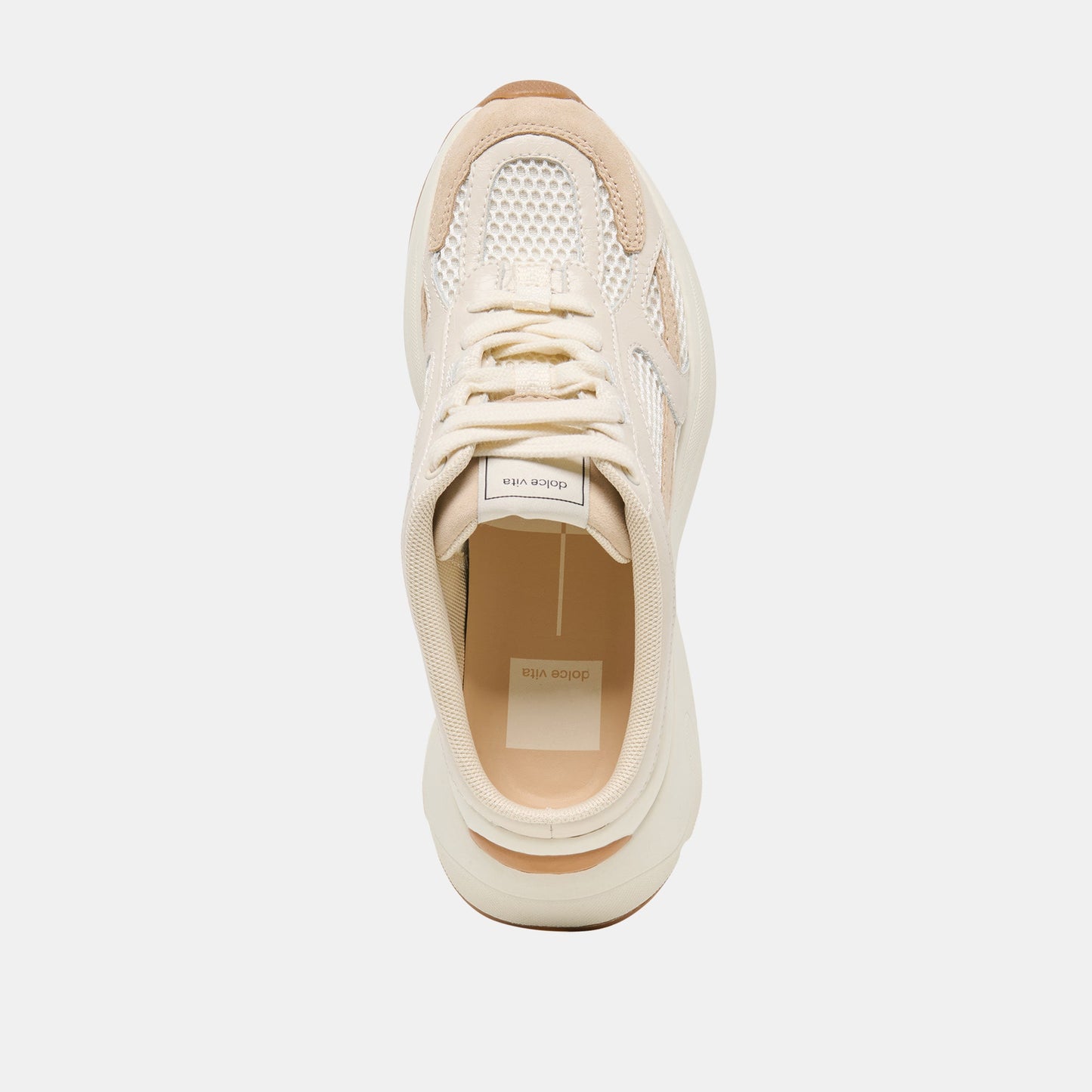 SWAYZY Ivory Multi Suede Platform Slip-on Sneakers