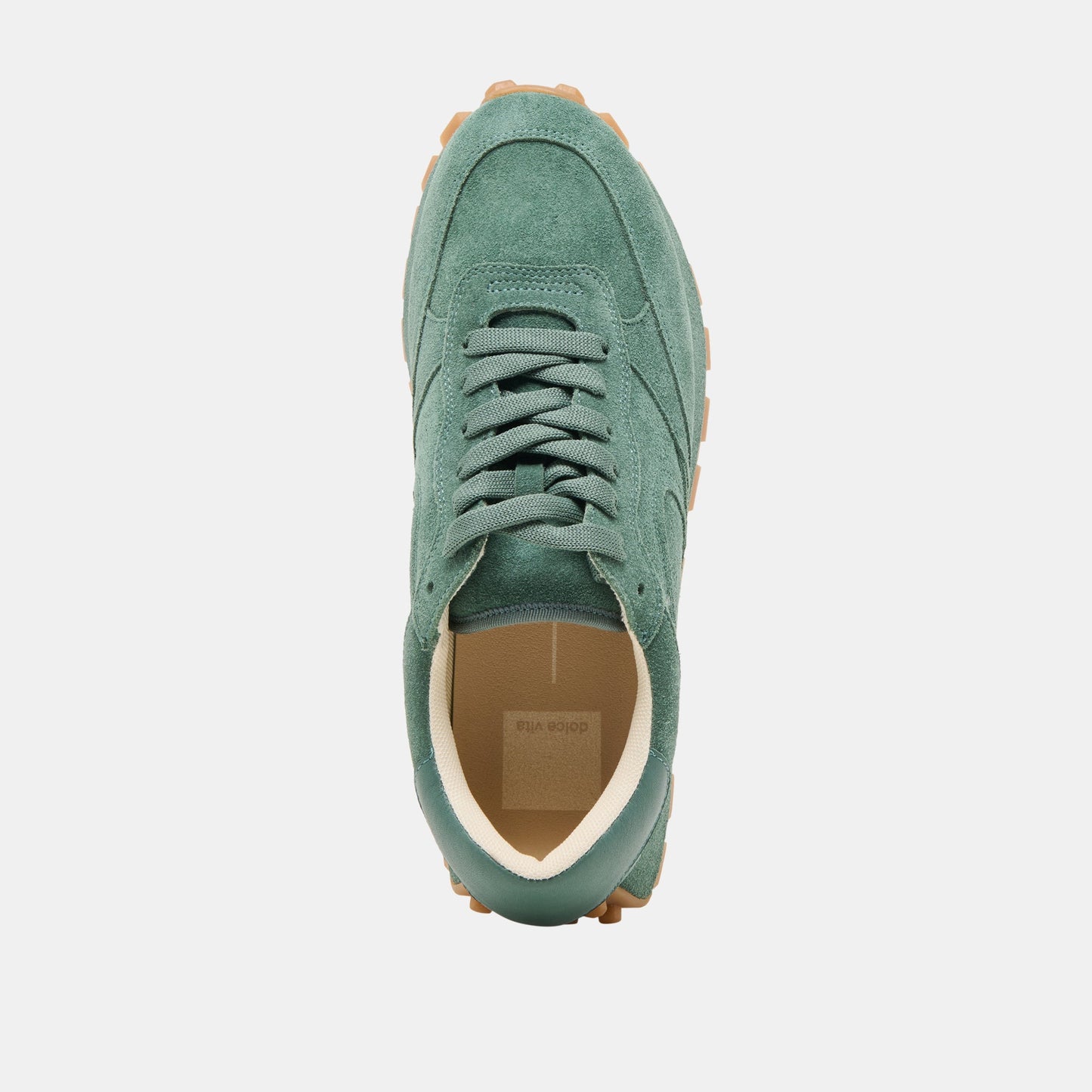 Tricia Dk Green Suede Sneakers