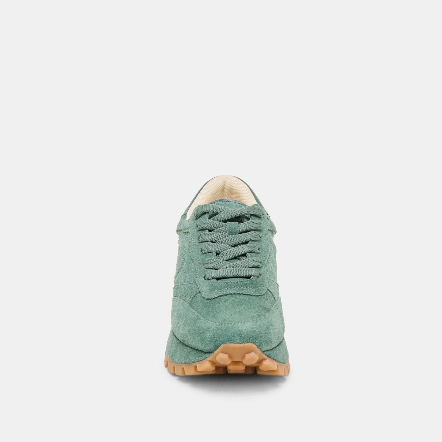 Tricia Dk Green Suede Sneakers