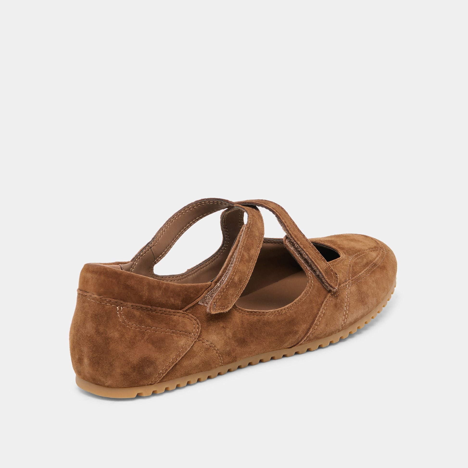 YONO Cocoa Suede Ballet Sneaker Flats