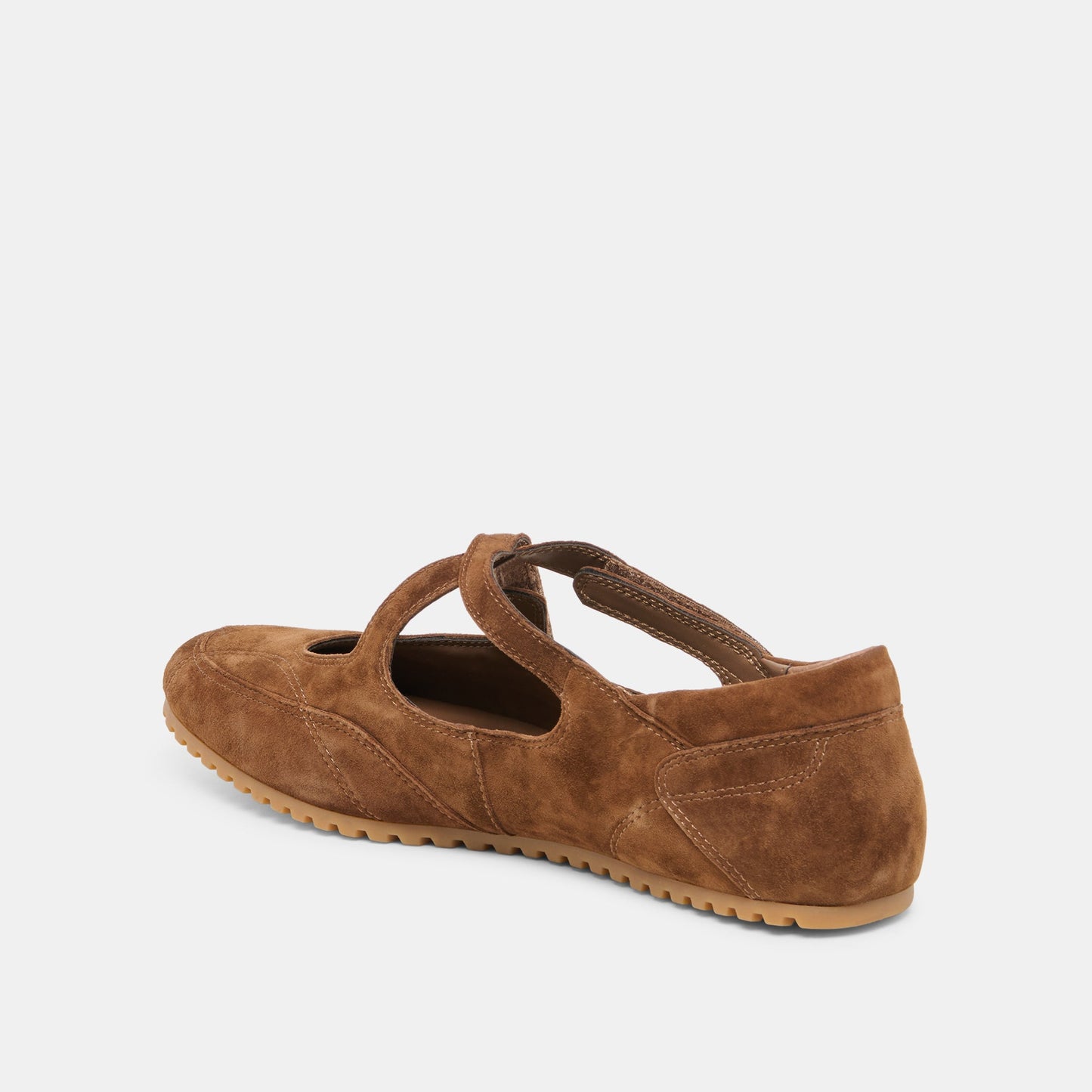 YONO Cocoa Suede Ballet Sneaker Flats
