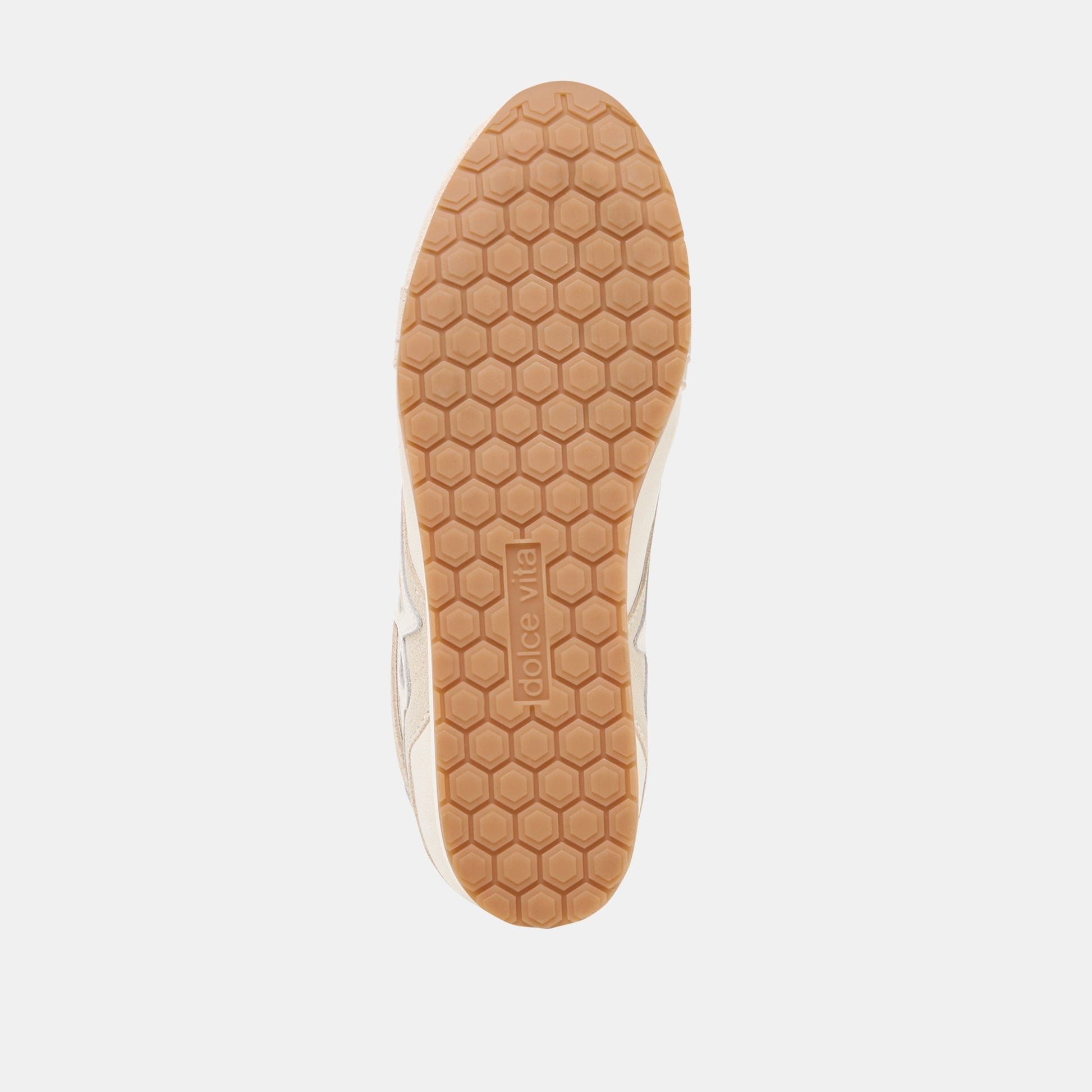 DEACON Ivory Suede Lace-Up Sneakers