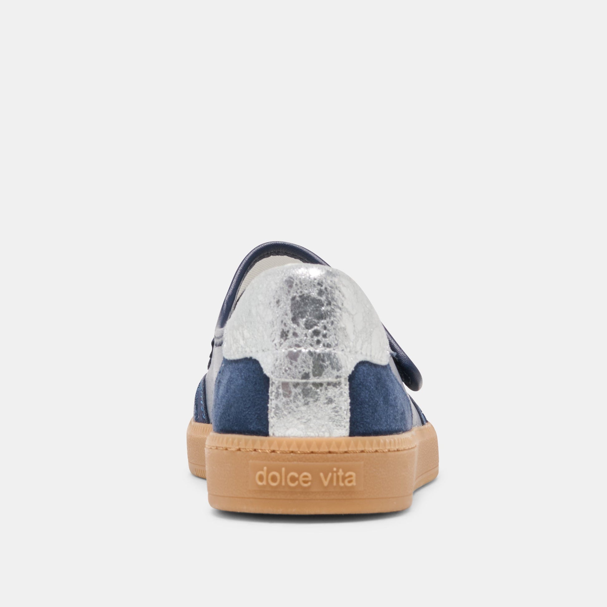 NANET Dk Navy Suede Mary-Jane Ballet Sneakers