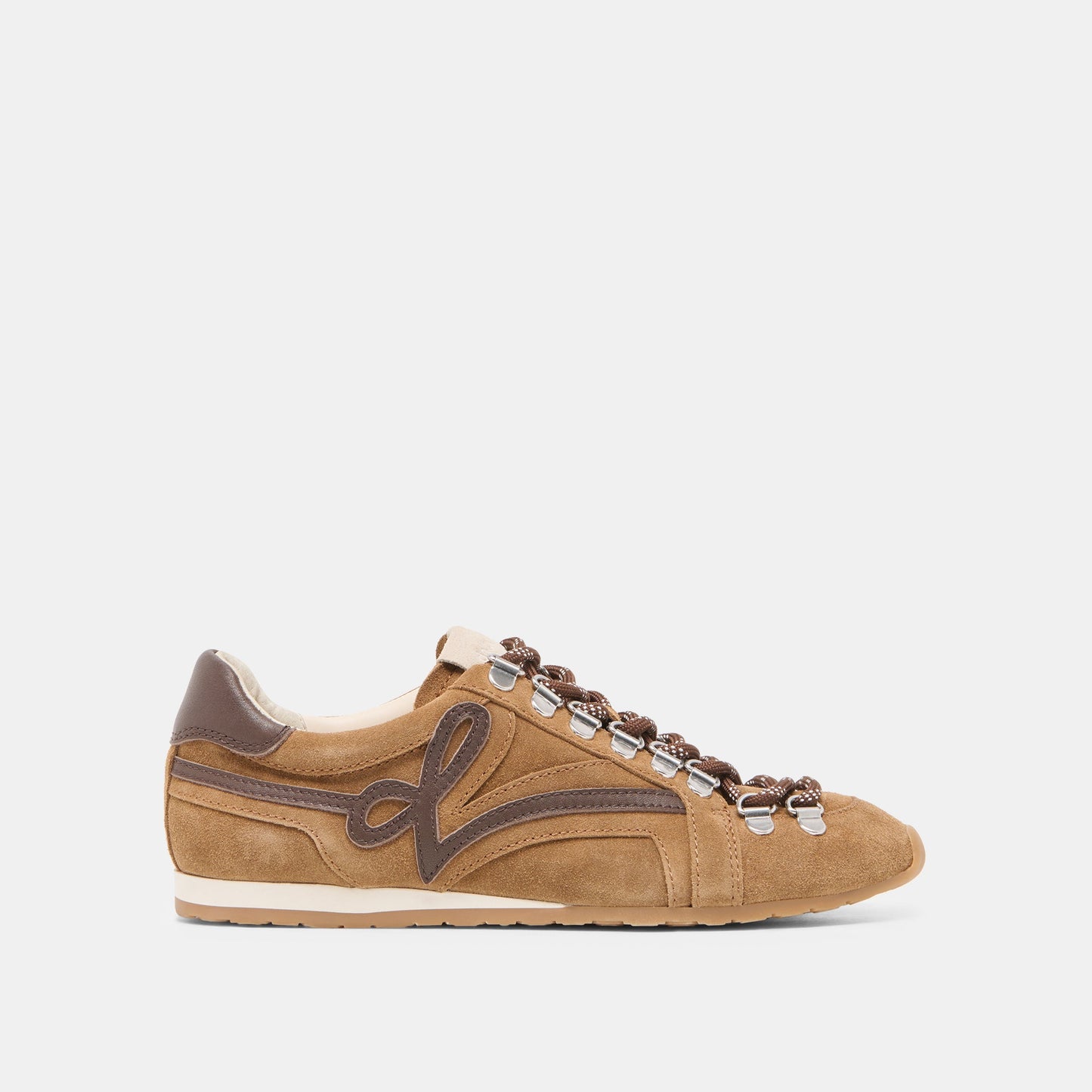 DEACON Lt Brown Suede Lace-Up Sneakers