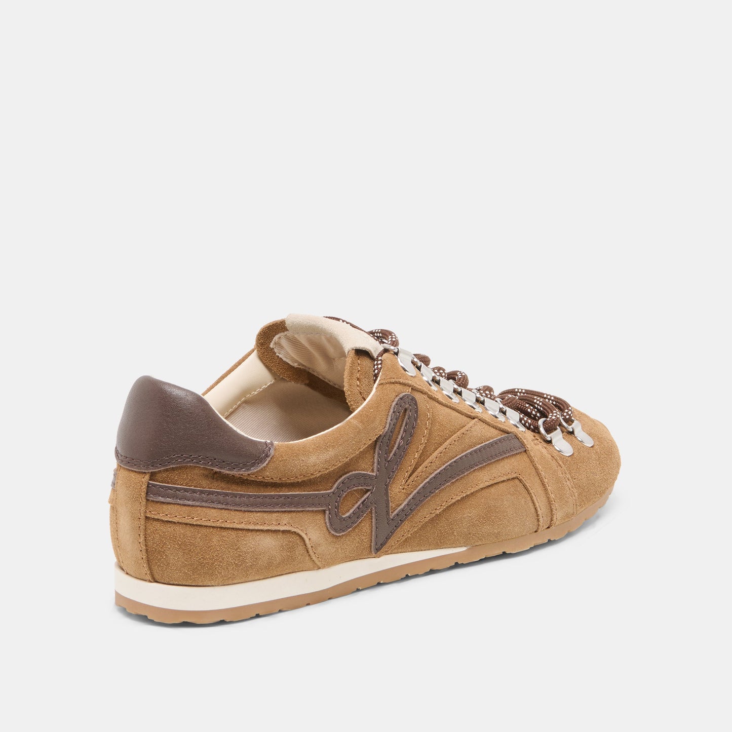 DEACON Lt Brown Suede Lace-Up Sneakers