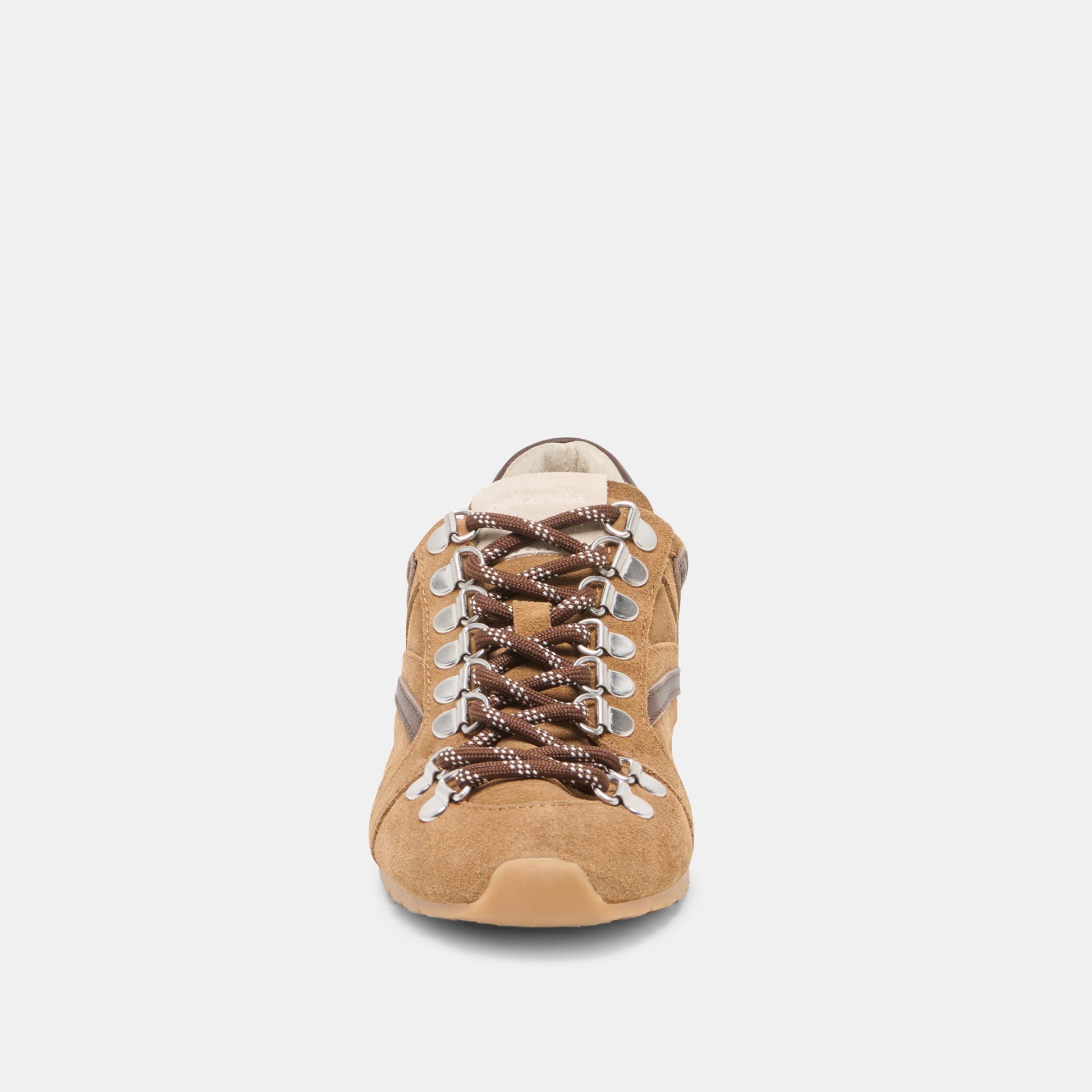 DEACON Lt Brown Suede Lace-Up Sneakers