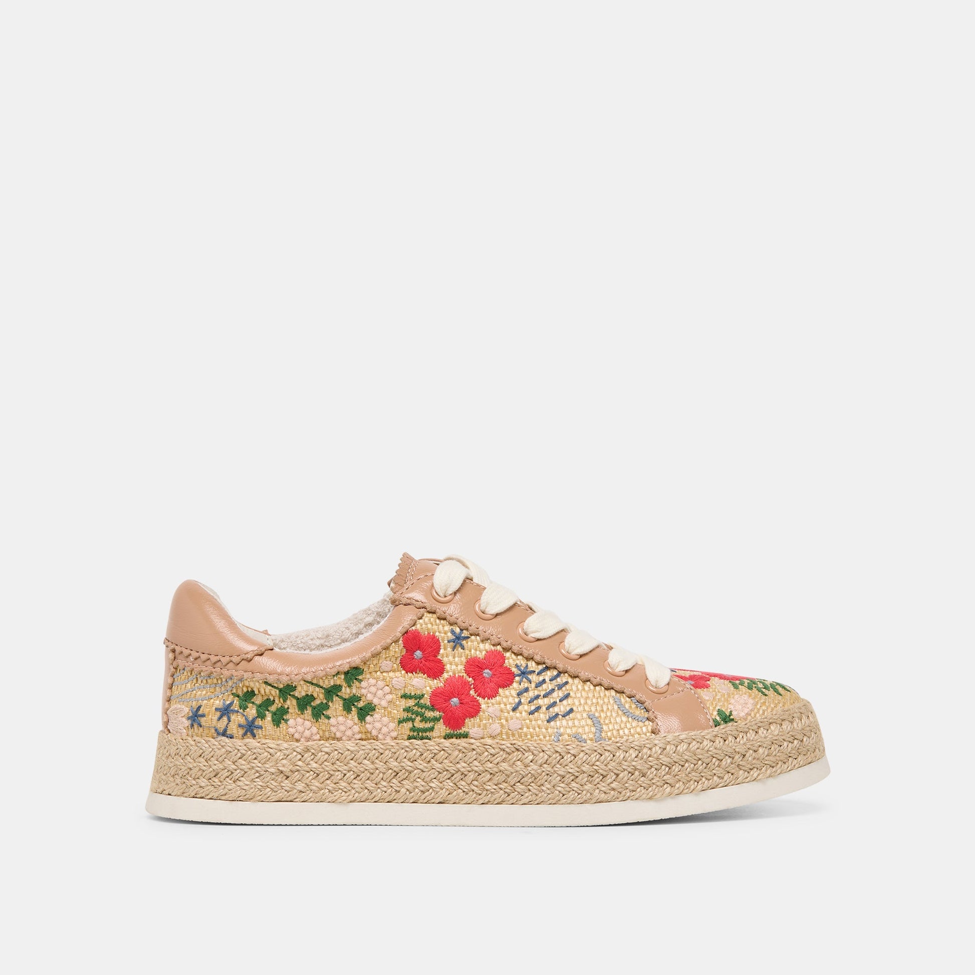 Azalia Sand Floral Raffia Heels