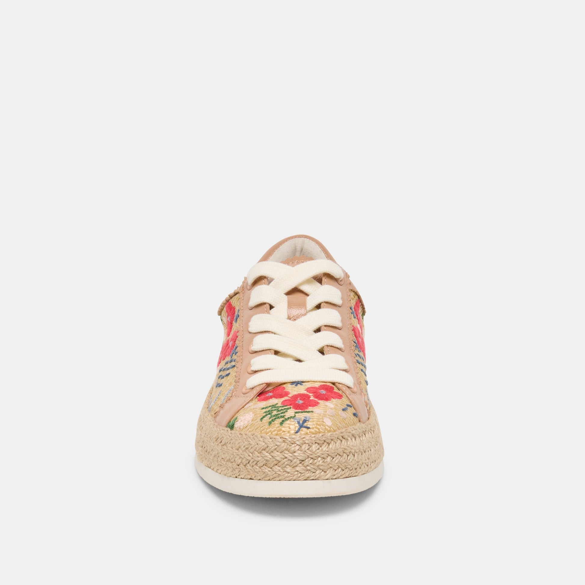Azalia Sand Floral Raffia Heels