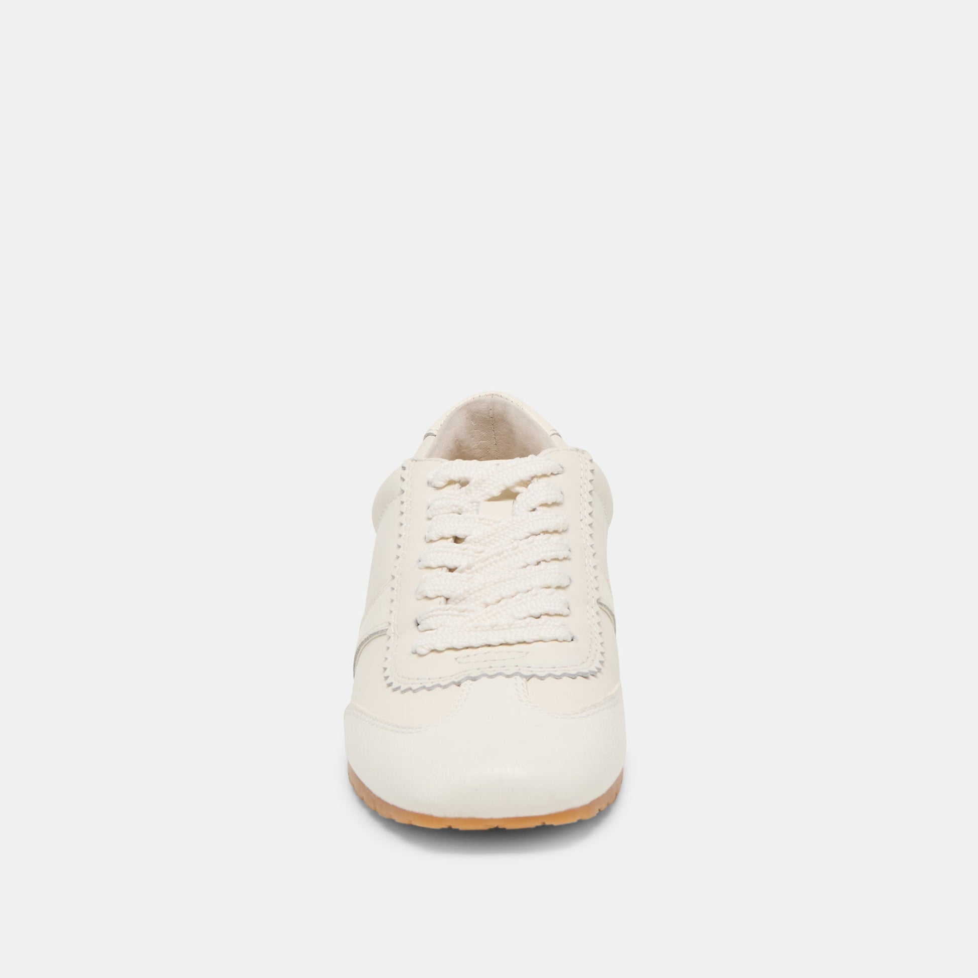 Dorie White Leather Sneakers