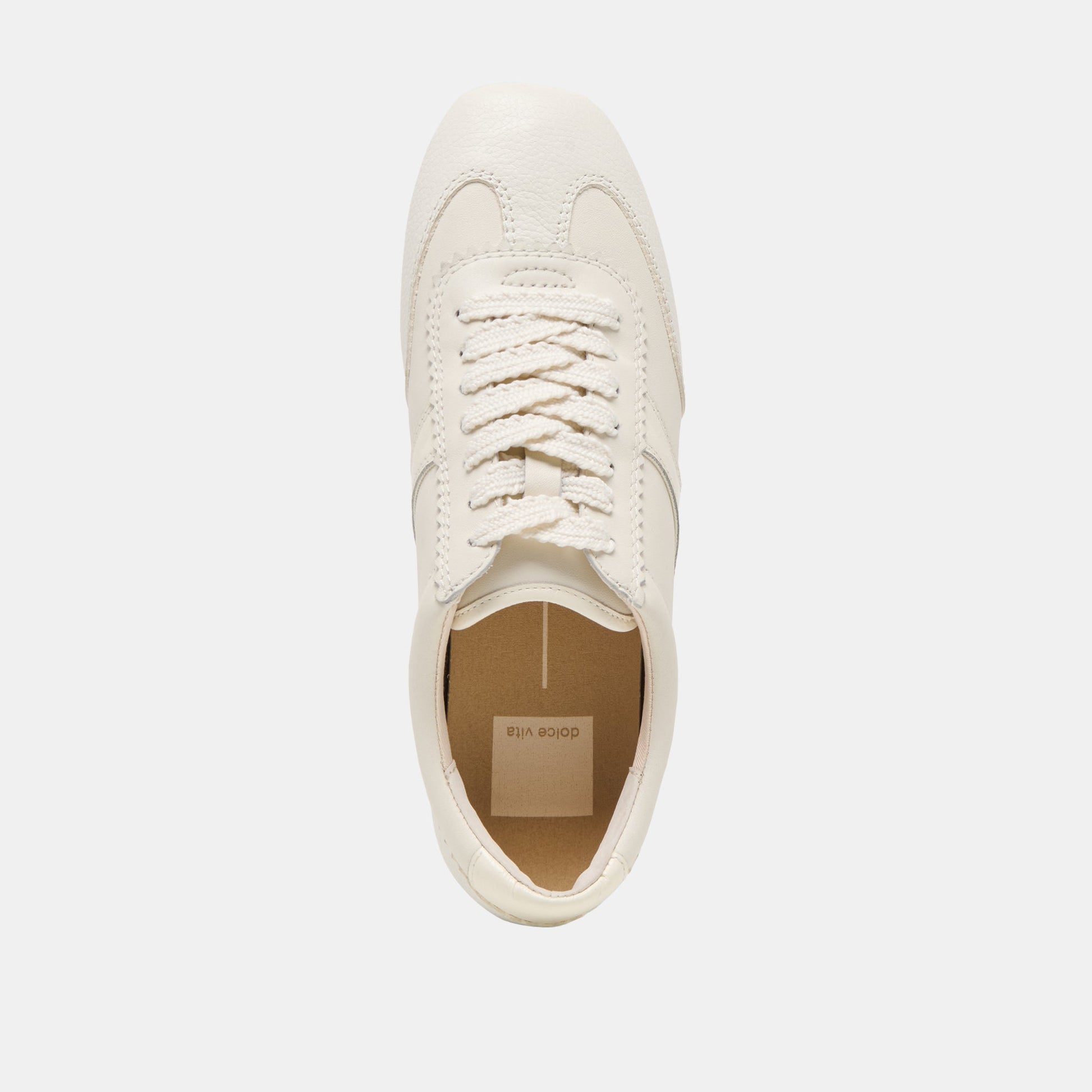 Dorie White Leather Sneakers
