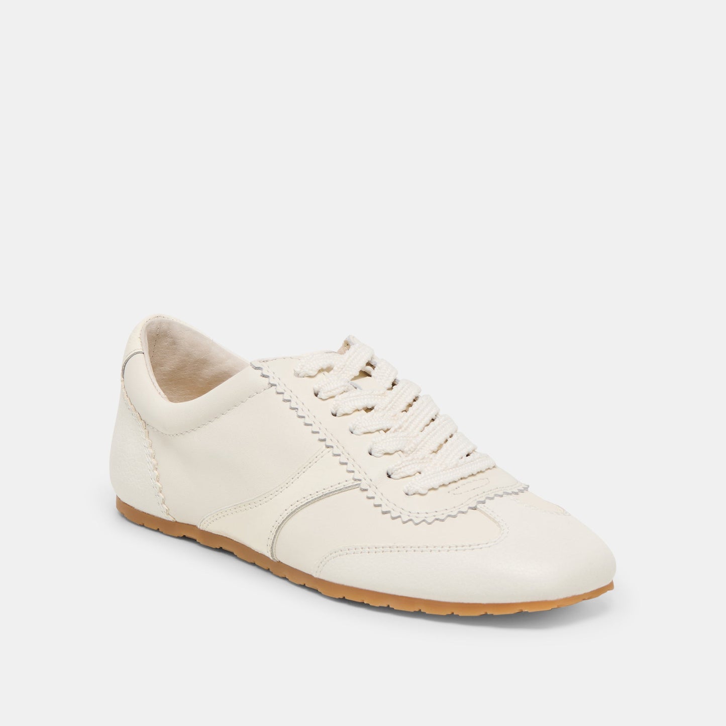 Dorie White Leather Sneakers