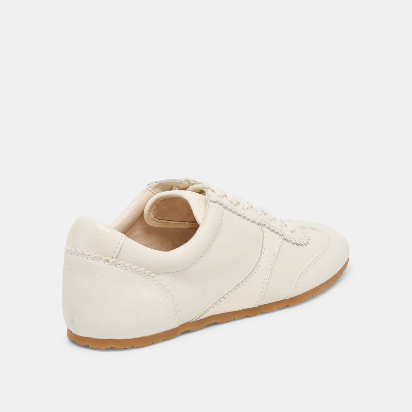 Dorie White Leather Sneakers
