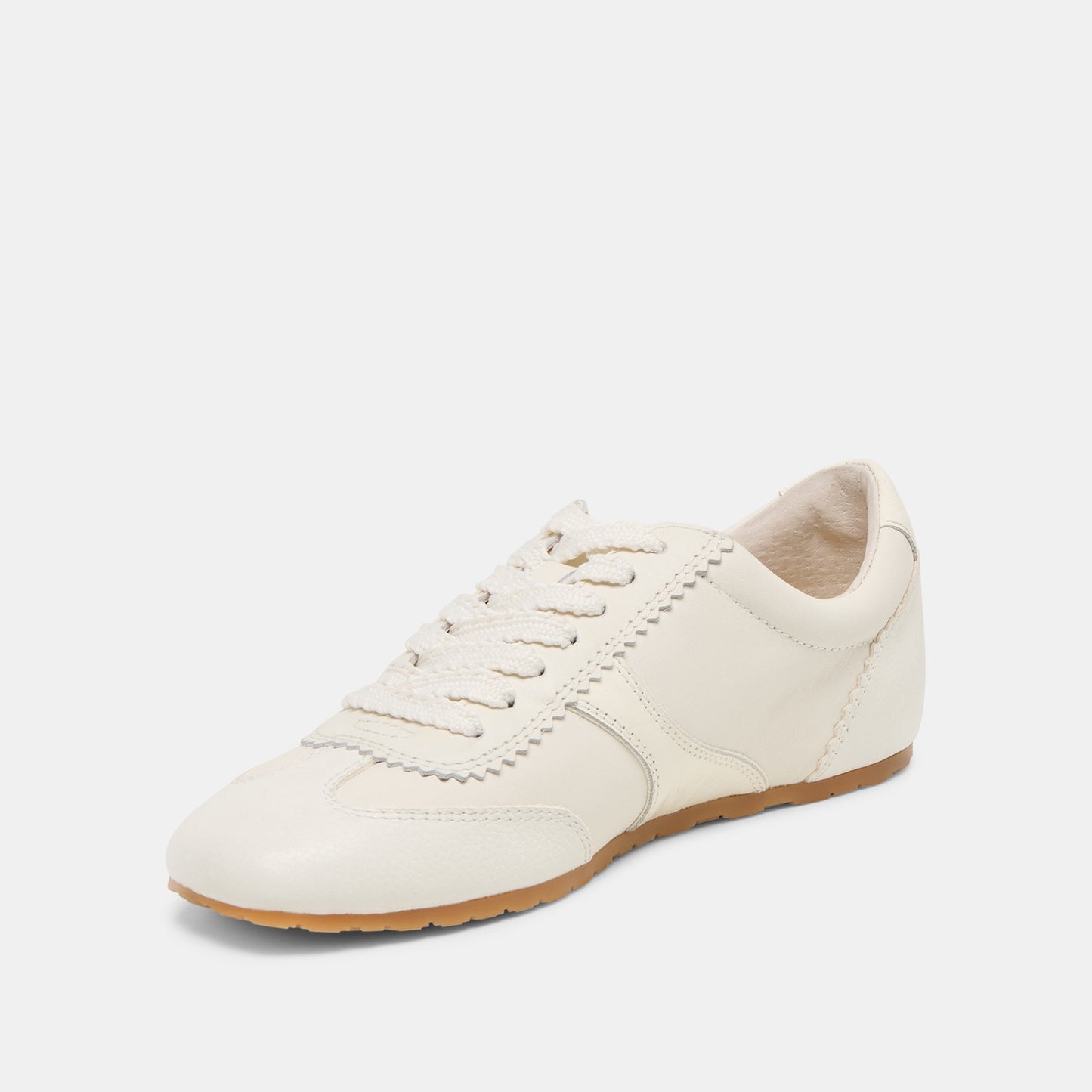 Dorie White Leather Sneakers