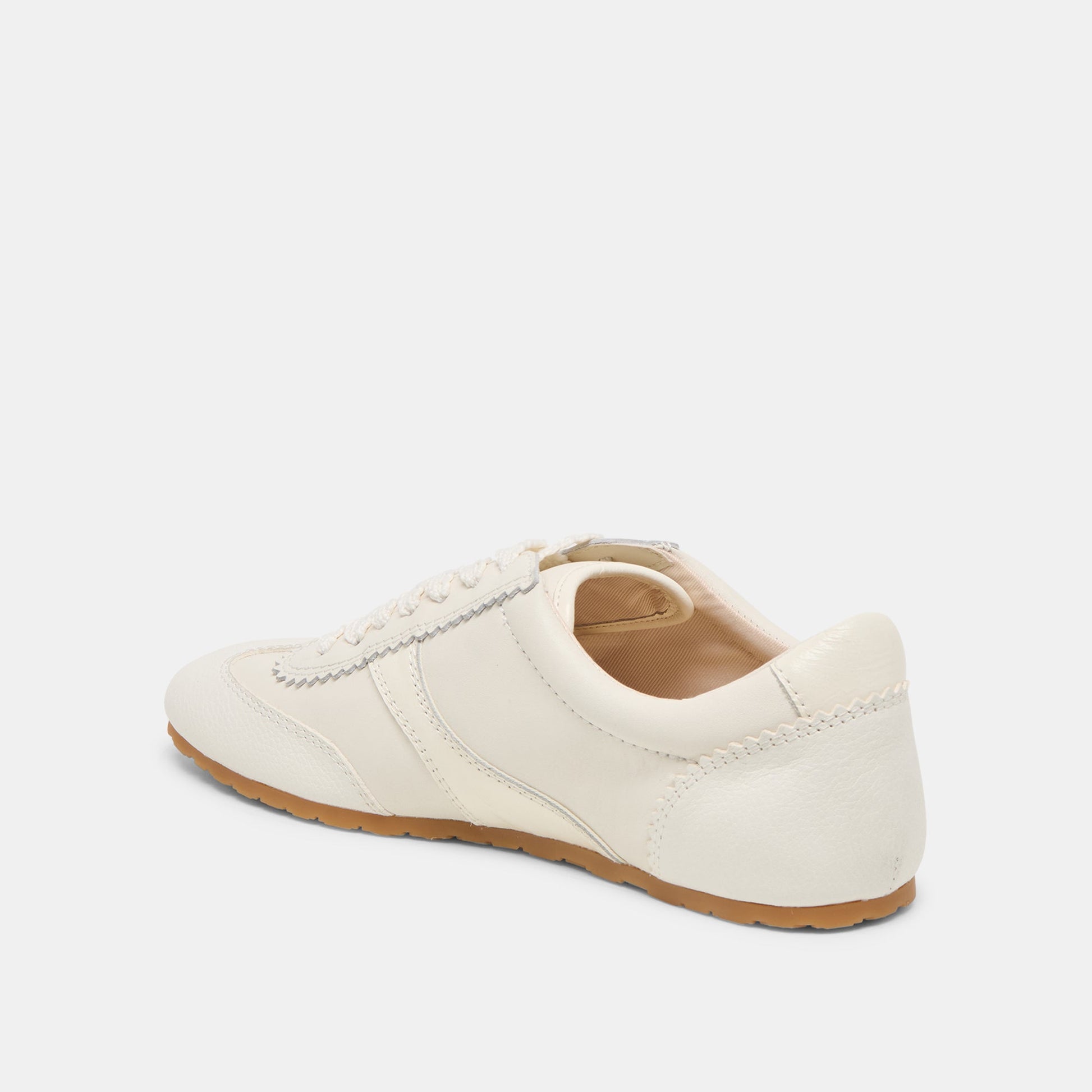 Dorie White Leather Sneakers