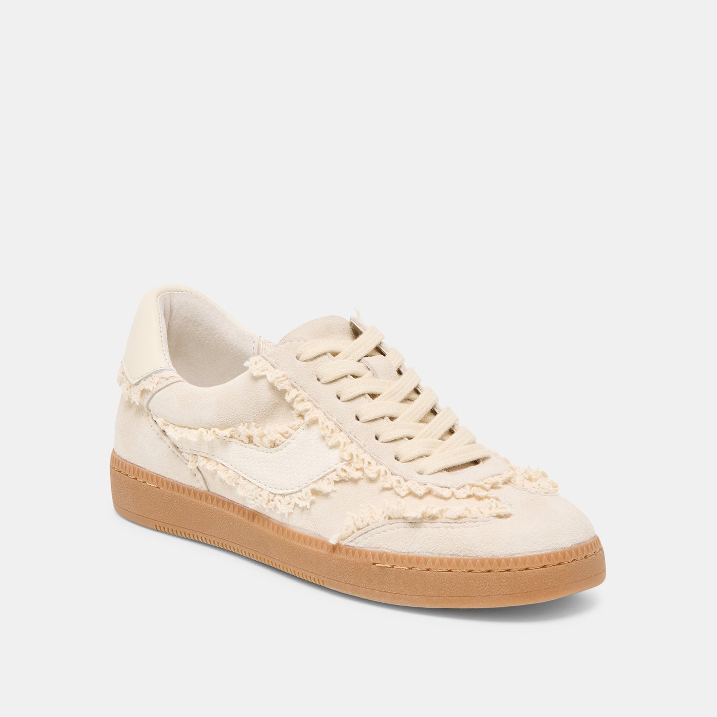 Notice Lace Ivory Suede Sneakers