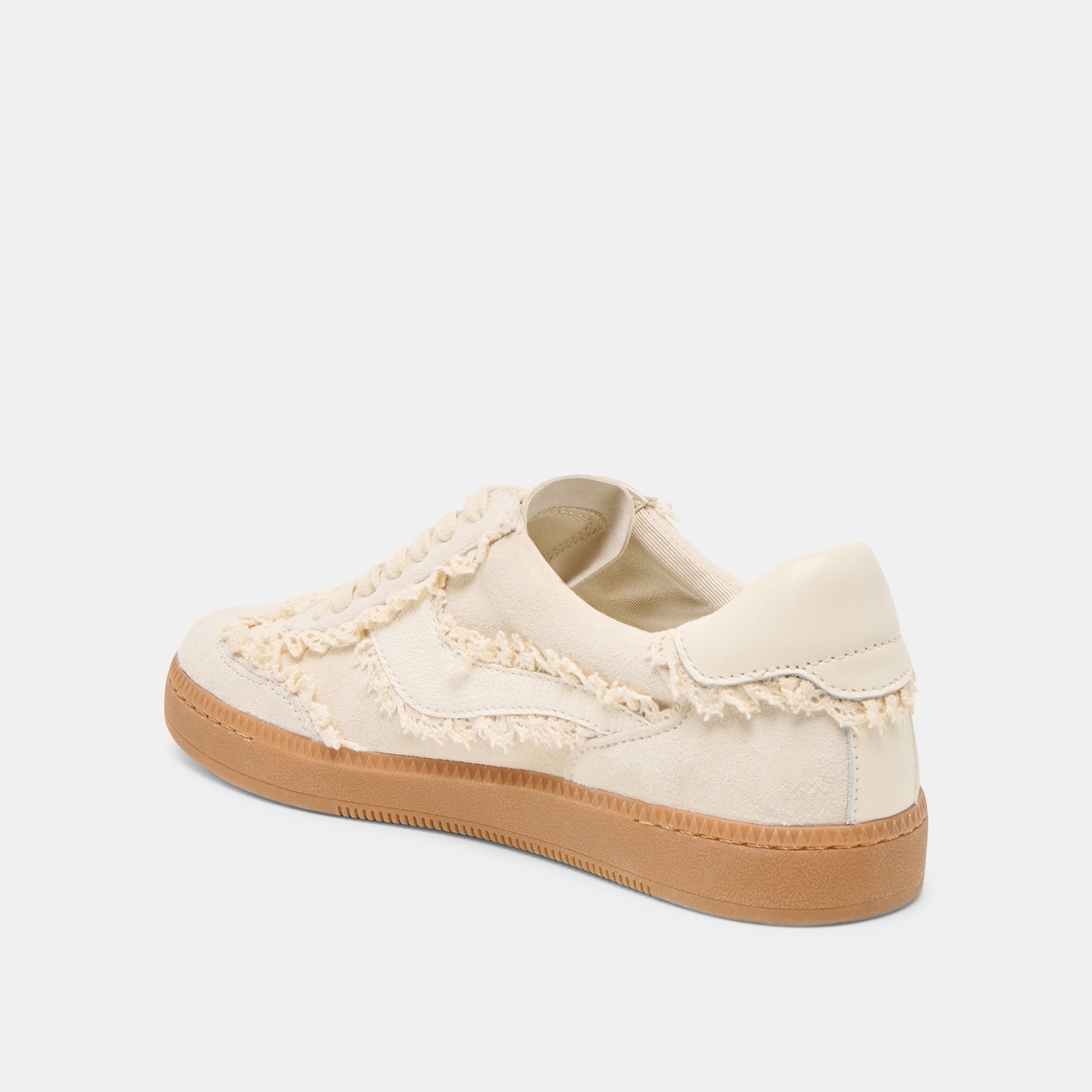 Notice Lace Ivory Suede Sneakers