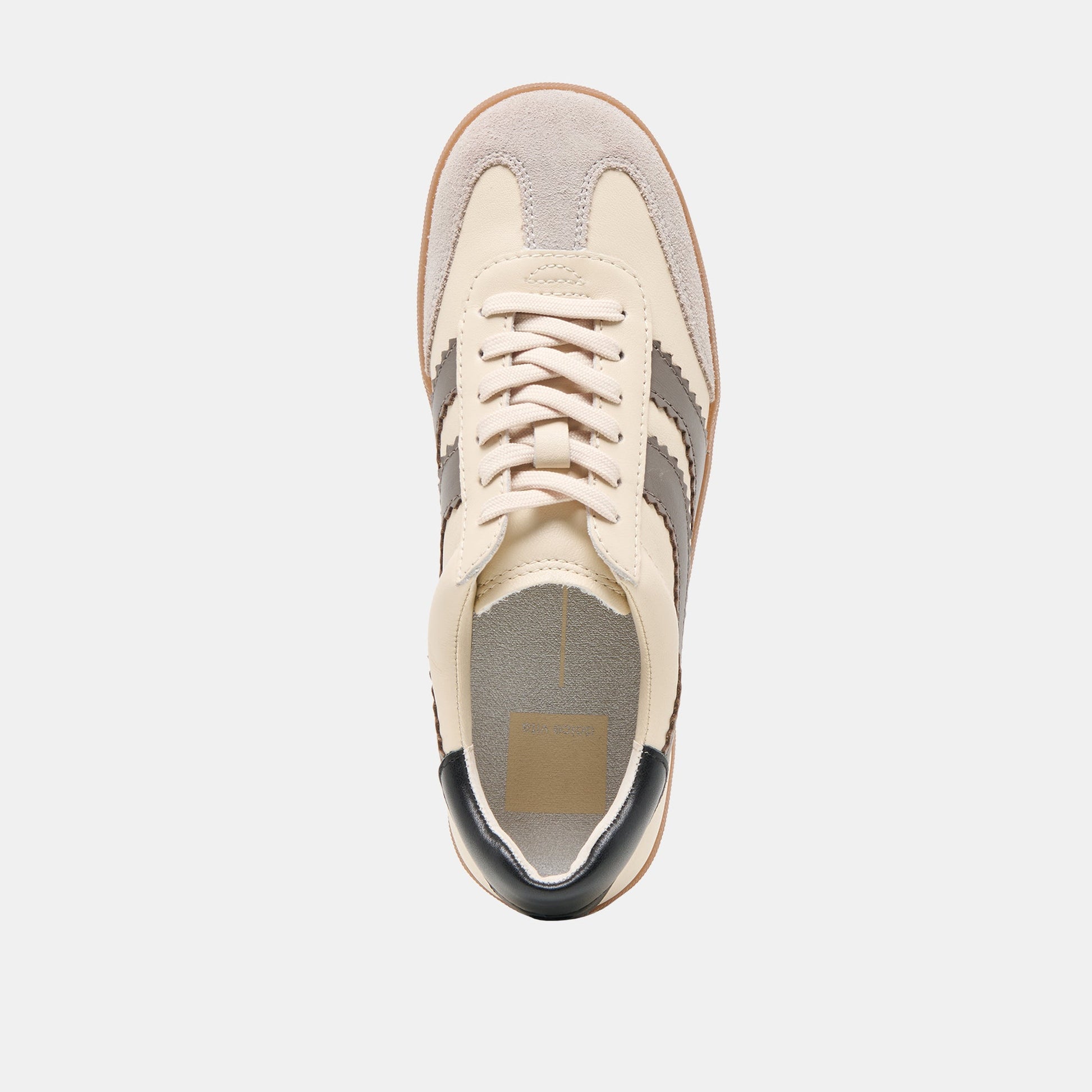 Merit White Grey Leather Sneakers