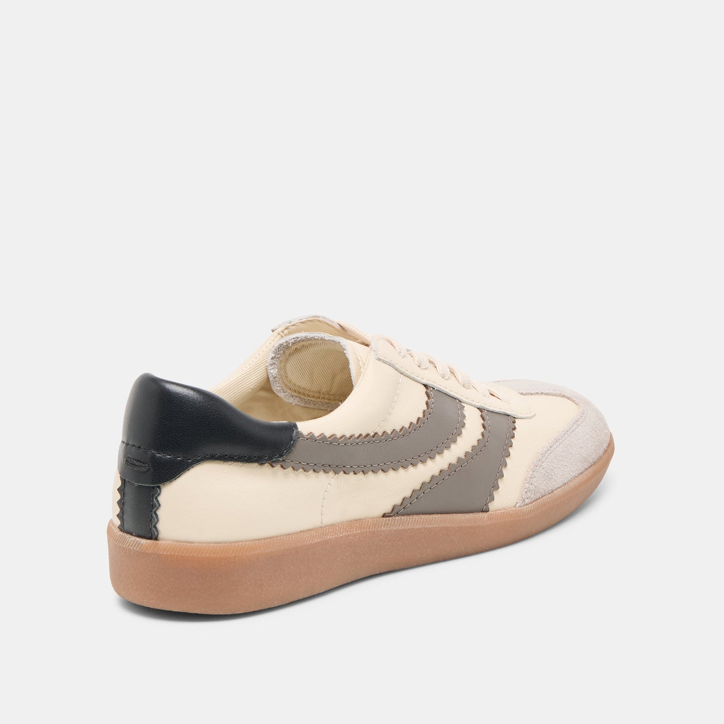 Merit White Grey Leather Sneakers