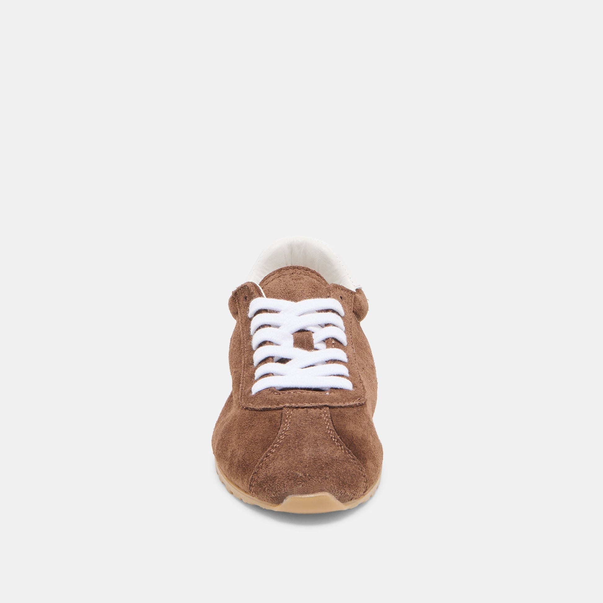Serina Dk Brown Suede Sneakers