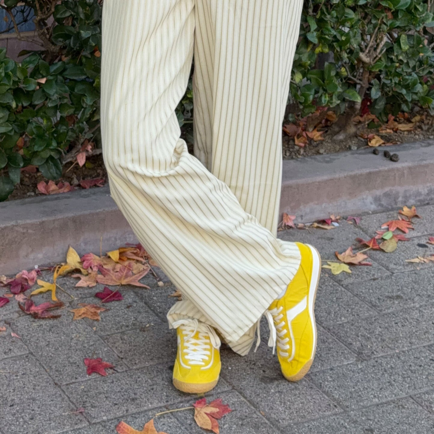 Sariya Yellow Nylon Sneakers