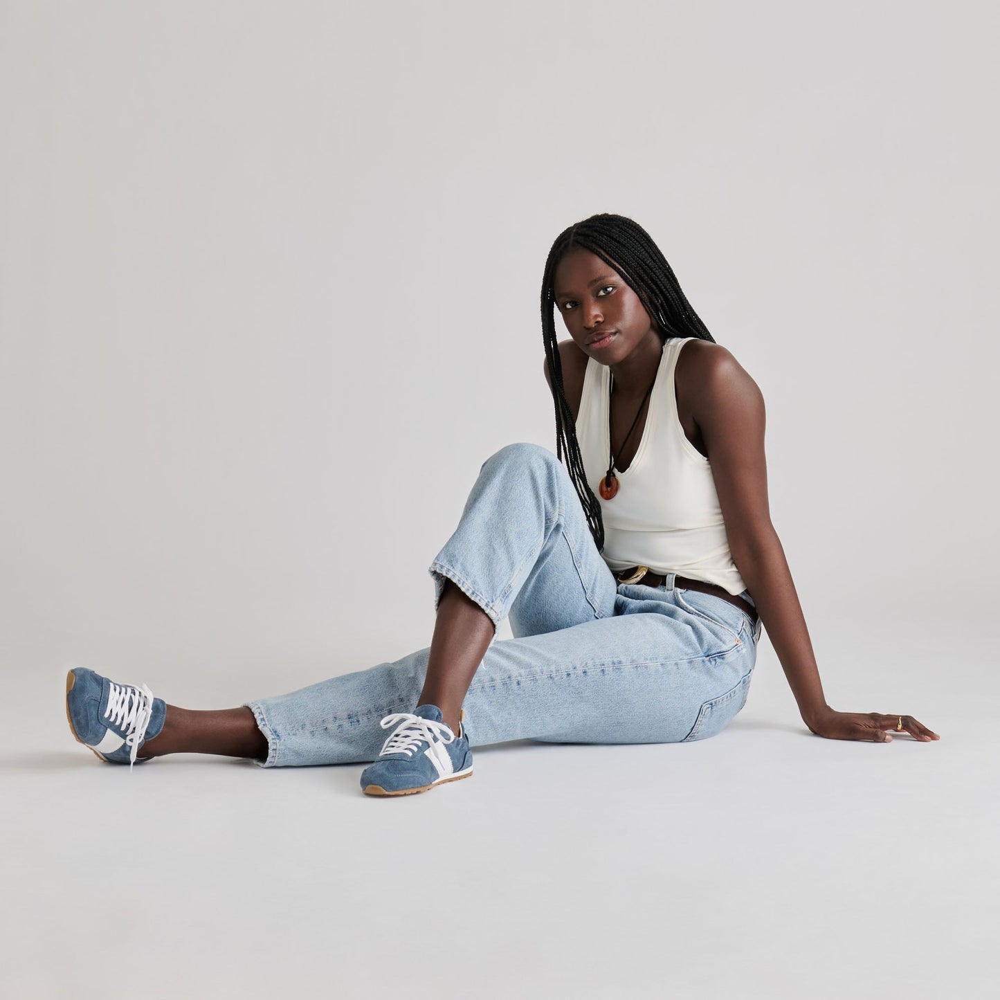 Shyla Blue Suede Sneakers