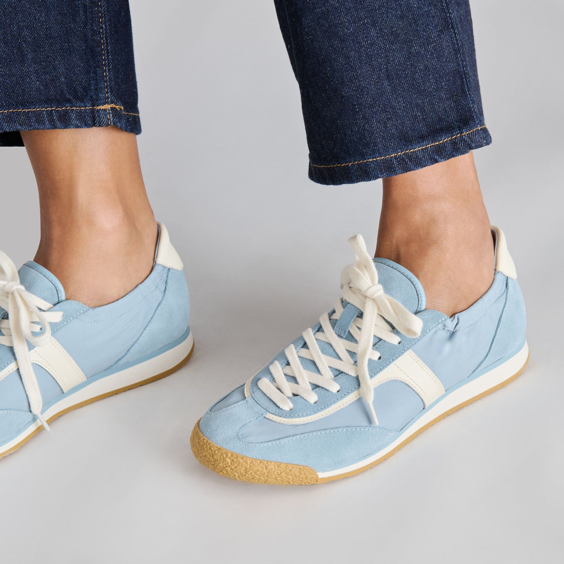 Sariya Lt Blue Nylon Sneakers