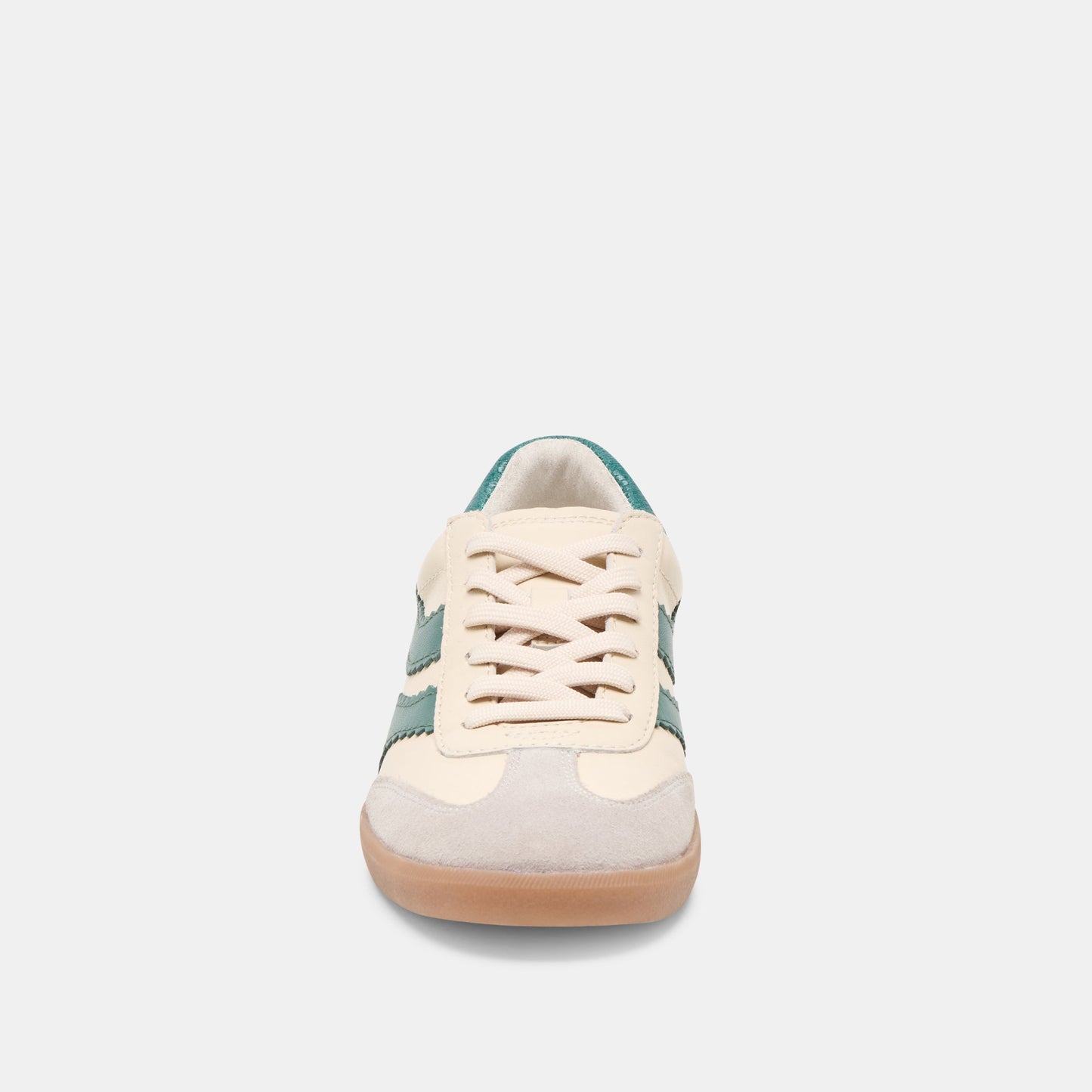 Merit White Green Leather Sneakers