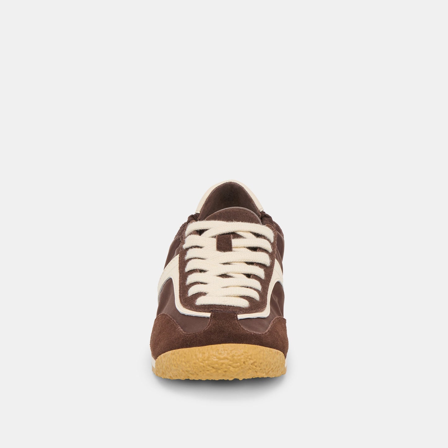 Sariya Dk Brown Nylon Sneakers