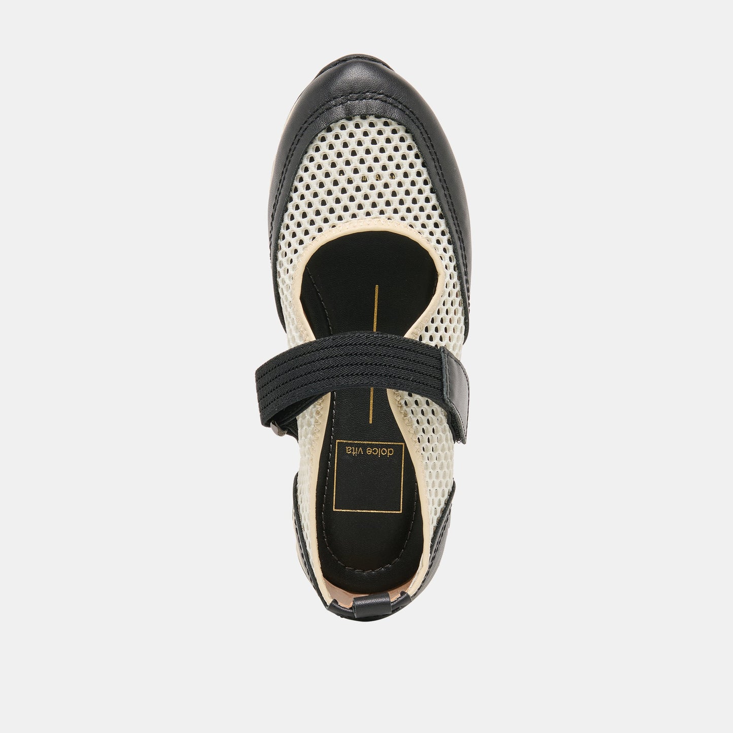 Seline White Black Mesh Sneakers