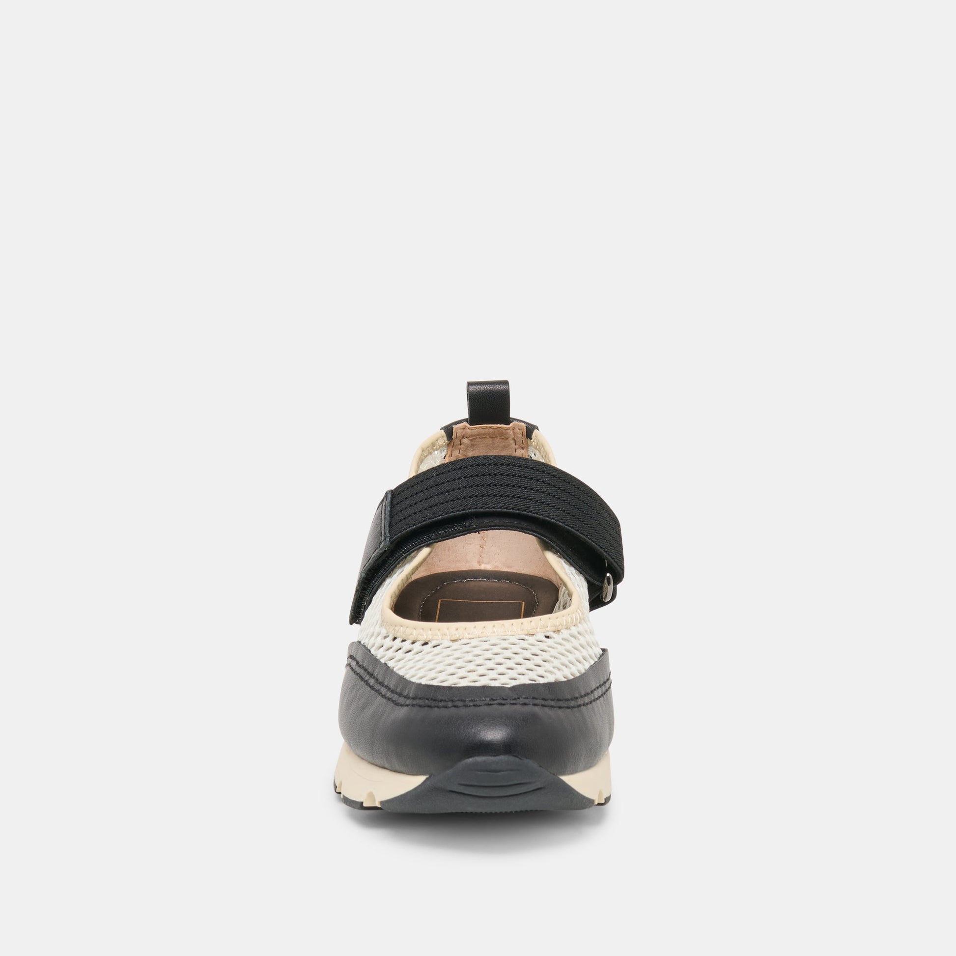Seline White Black Mesh Sneakers
