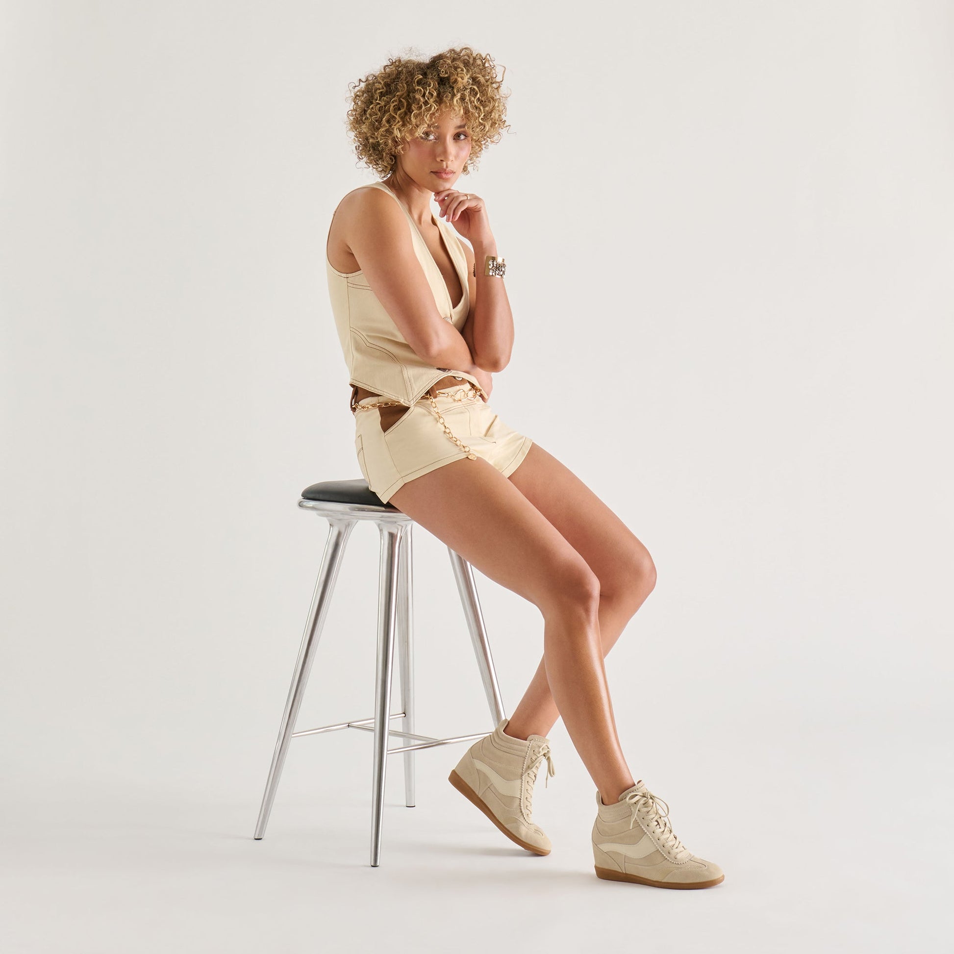 Issac Oatmeal Suede Sneakers