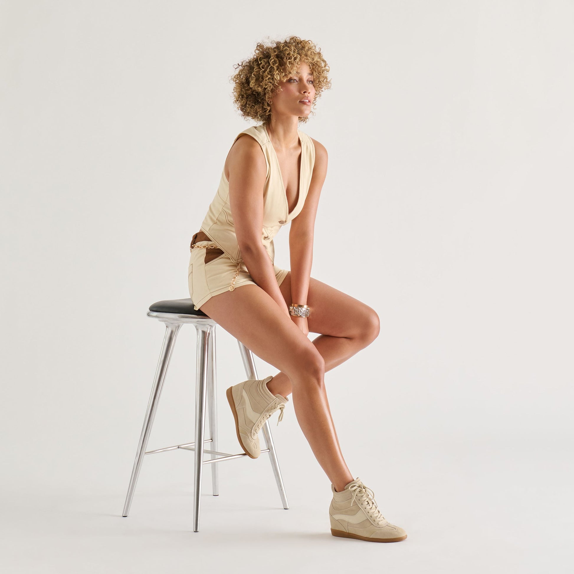 Issac Oatmeal Suede Sneakers