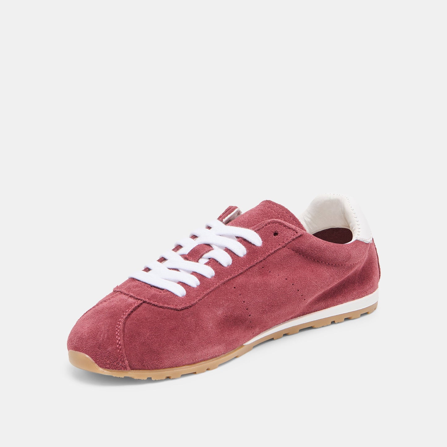 Serina Burgundy Suede Sneakers