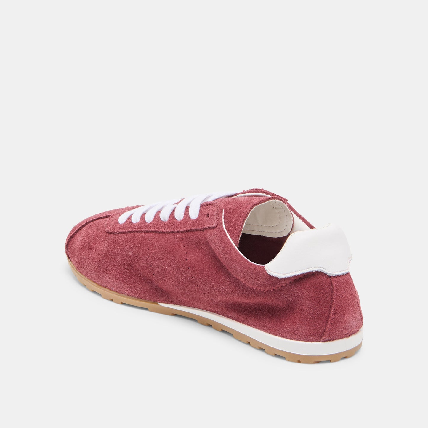 Serina Burgundy Suede Sneakers