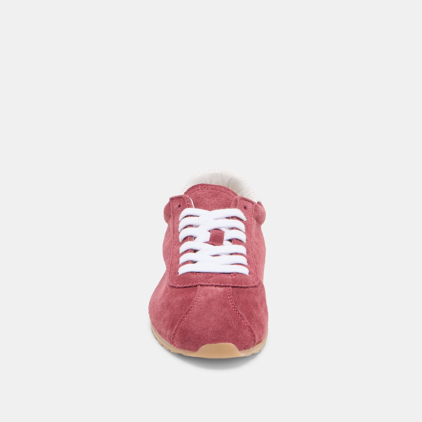 Serina Burgundy Suede Sneakers
