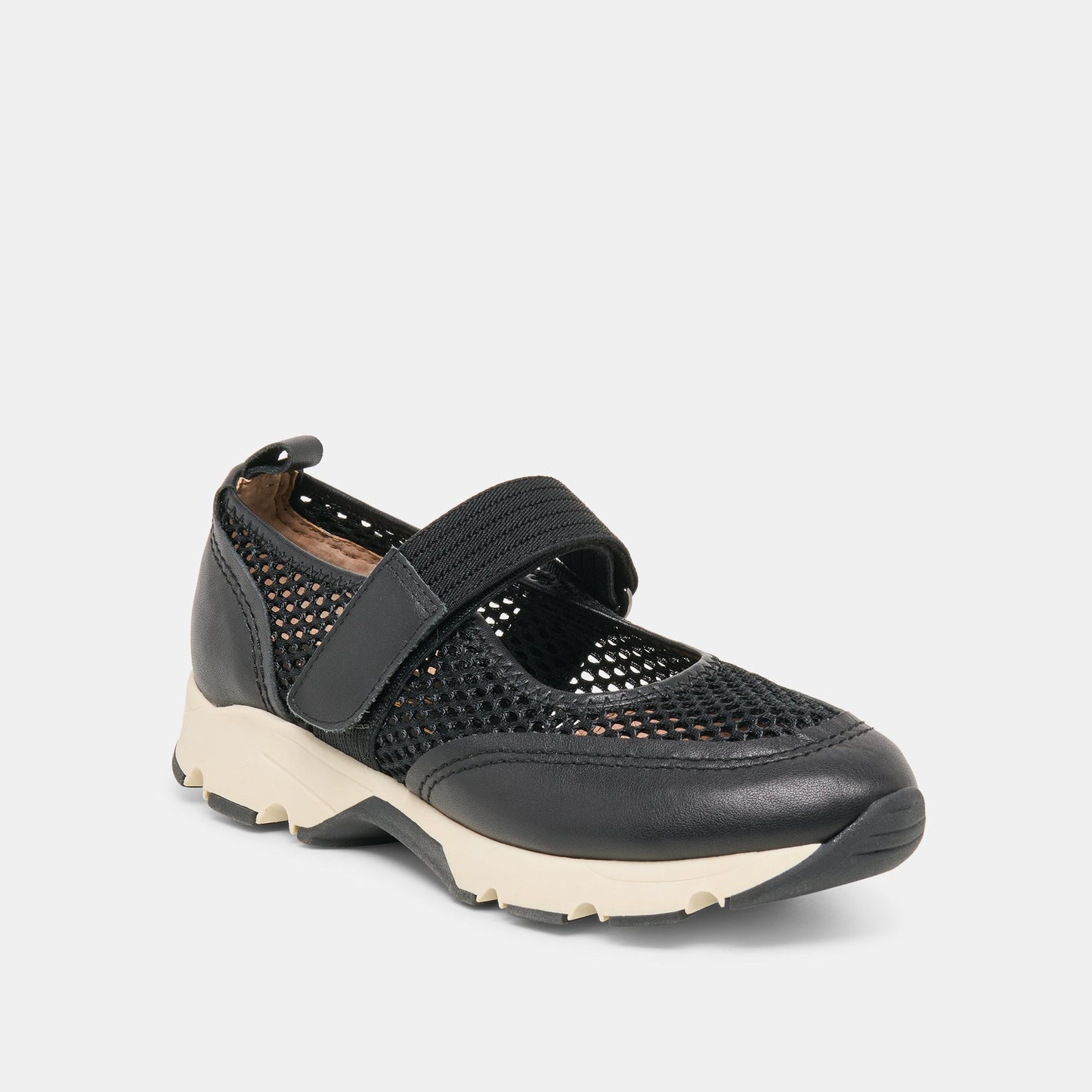 Seline Black Mesh Sneakers