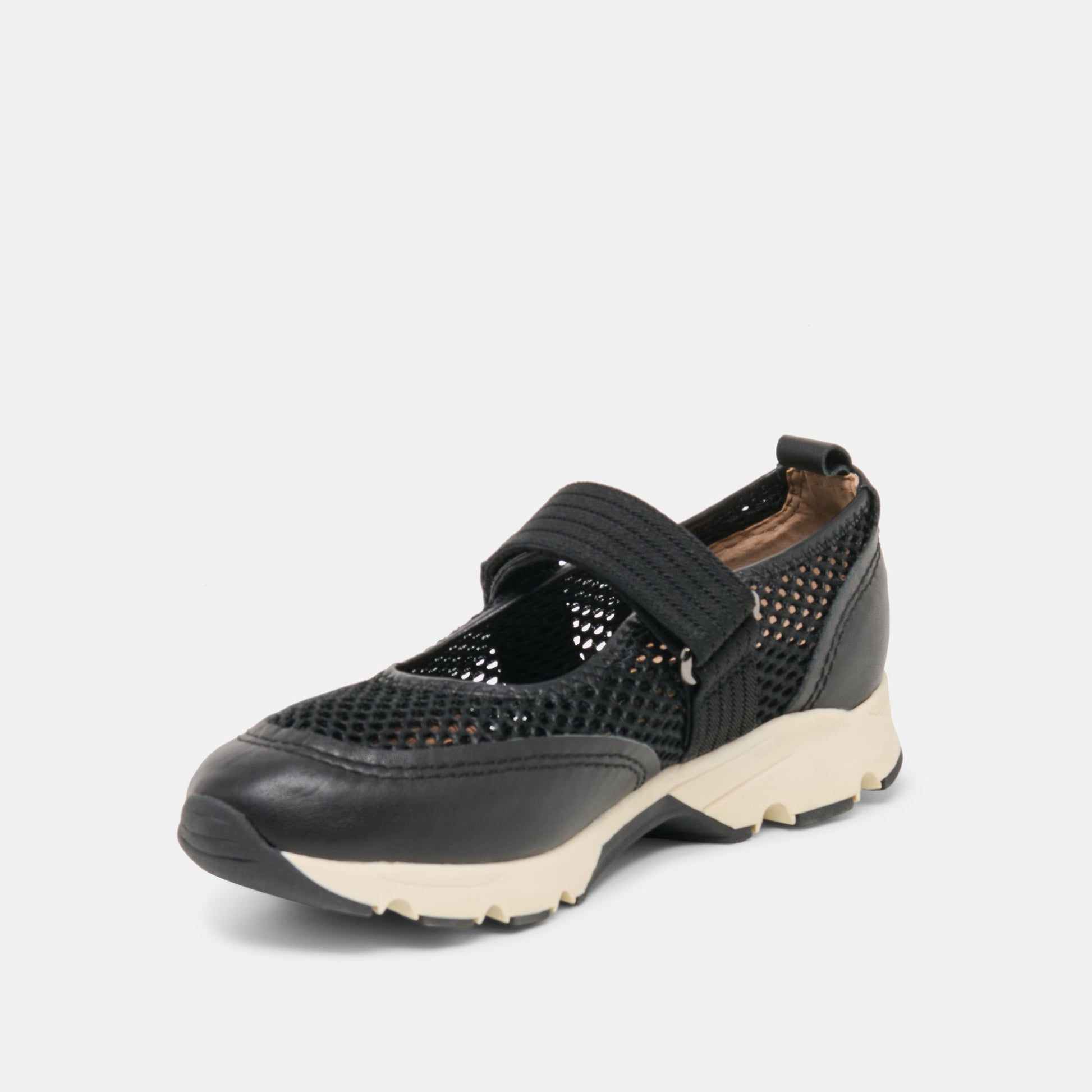 Seline Black Mesh Sneakers