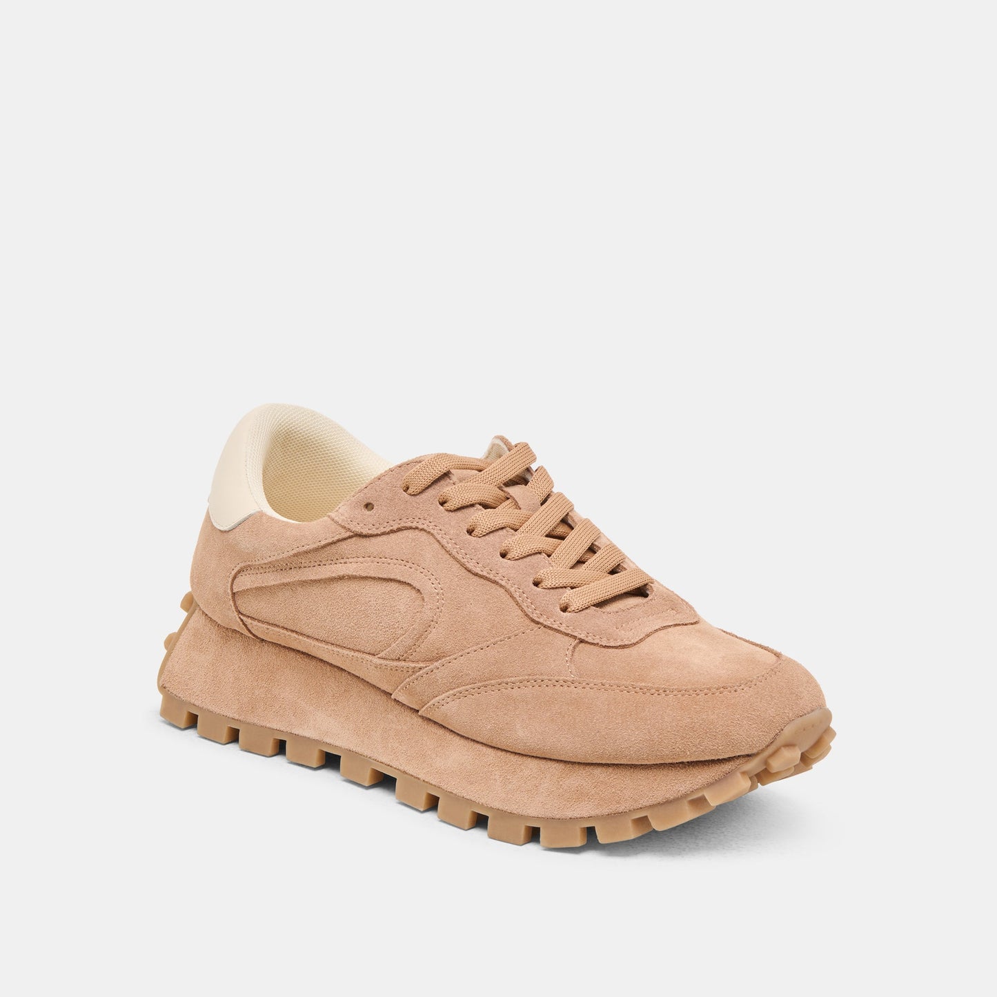 Tricia Toffee Suede Sneakers