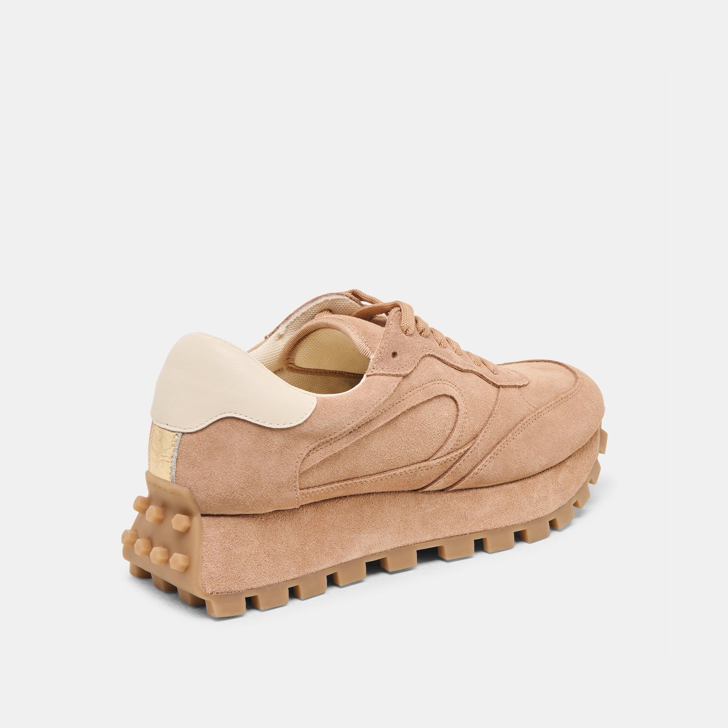 Tricia Toffee Suede Sneakers