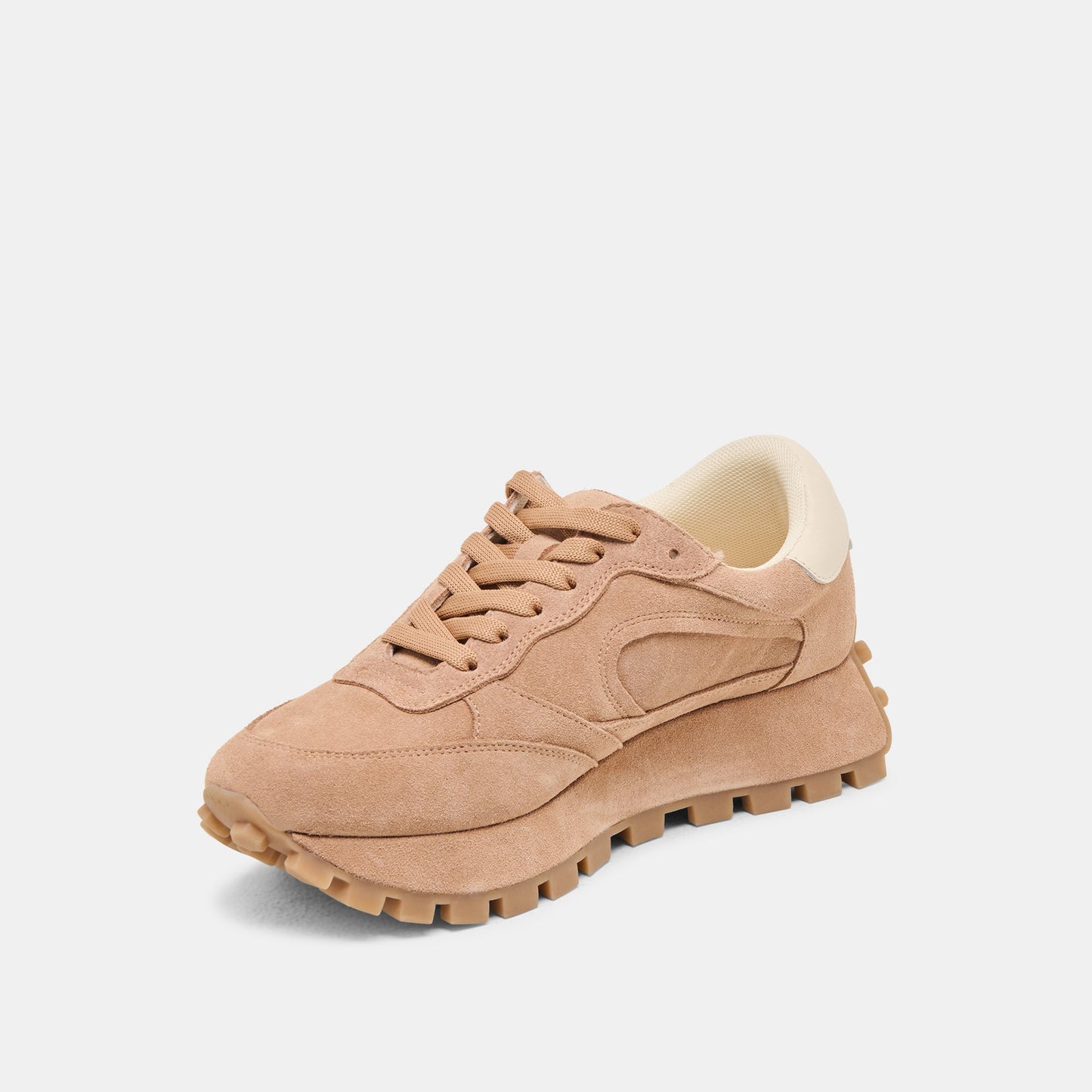 Tricia Toffee Suede Sneakers